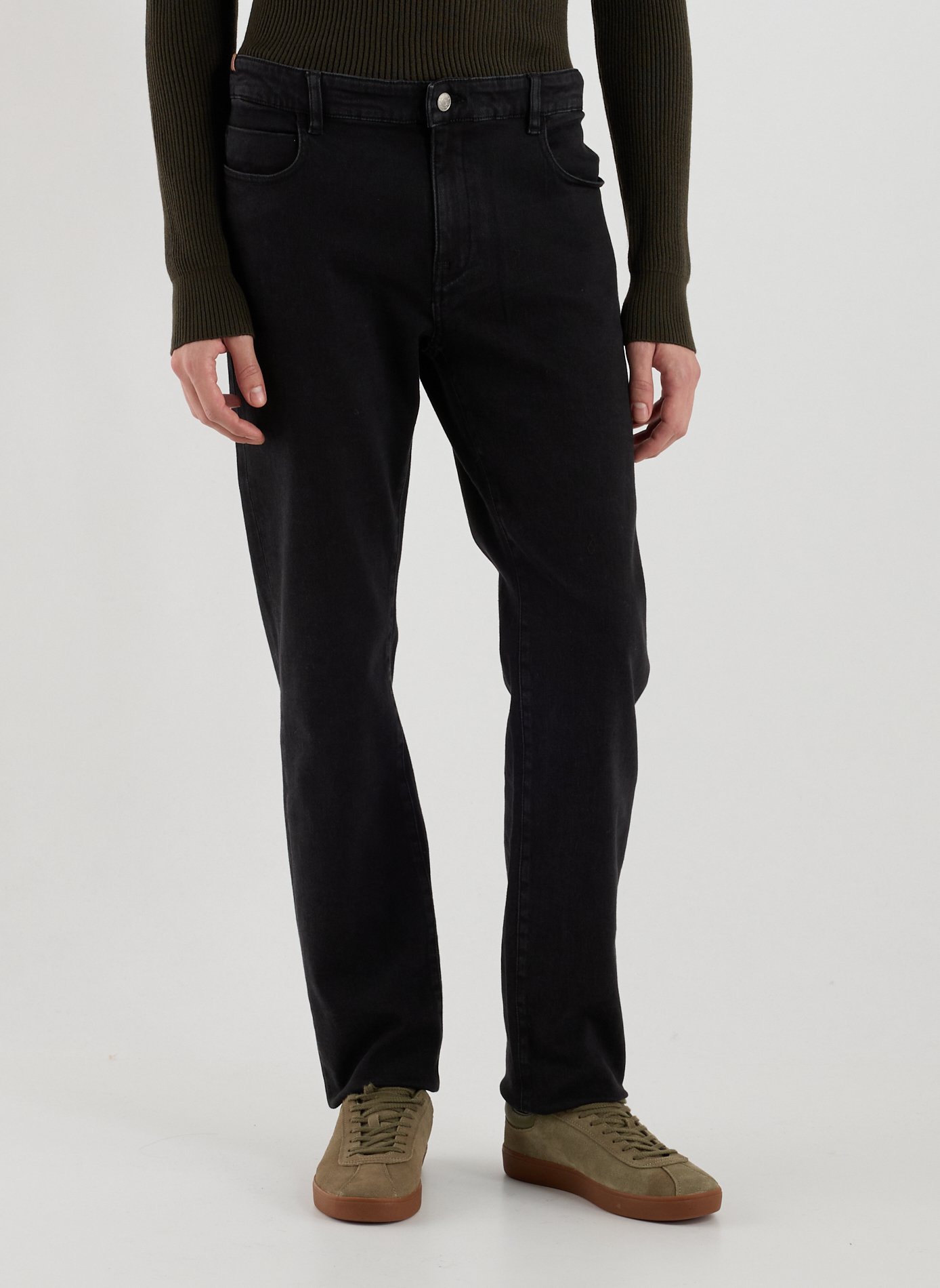 NOTIFY Jean en coton mélangé Gris