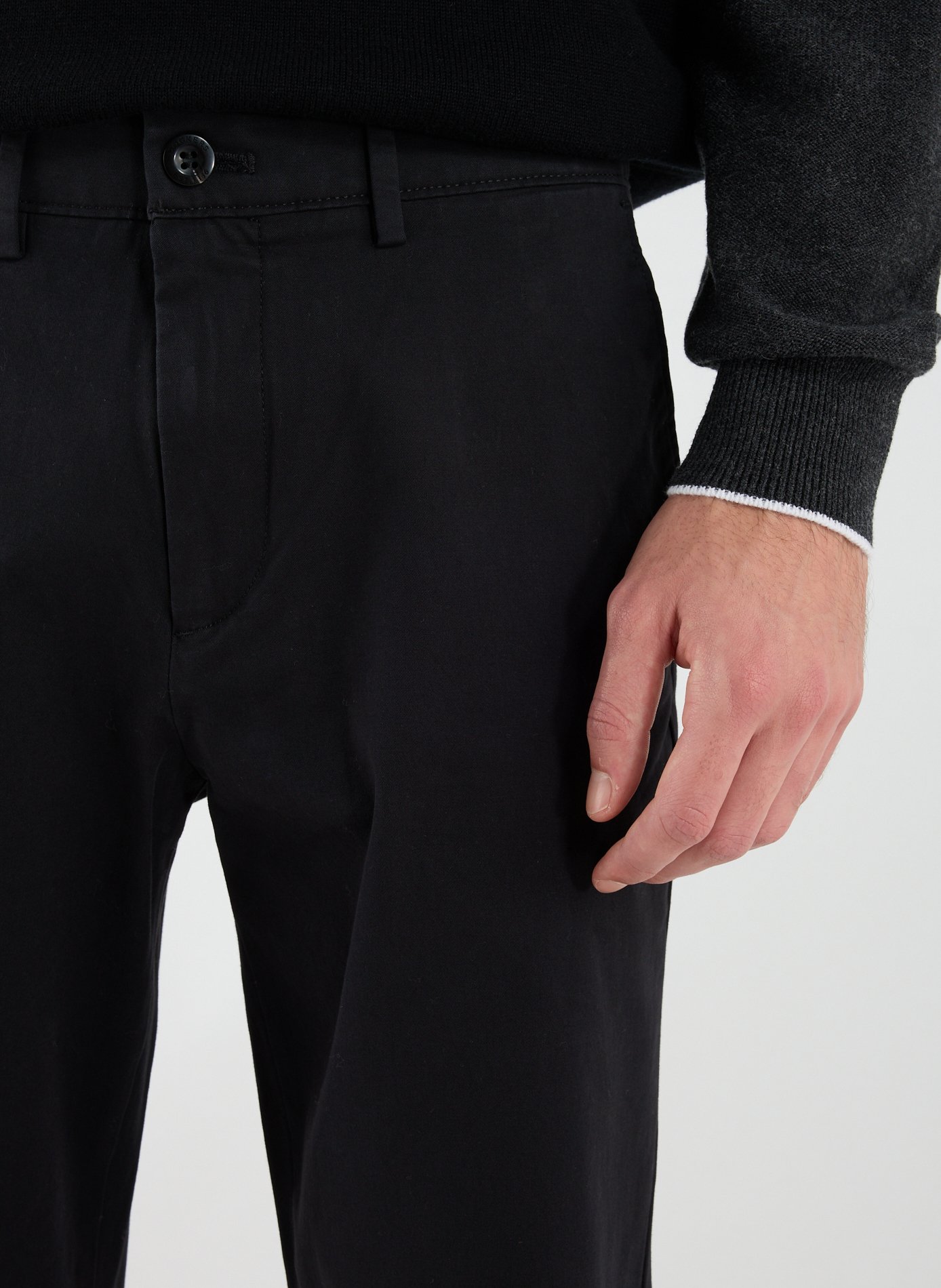 Slim-fit cotton chinos DOCKERS Black
