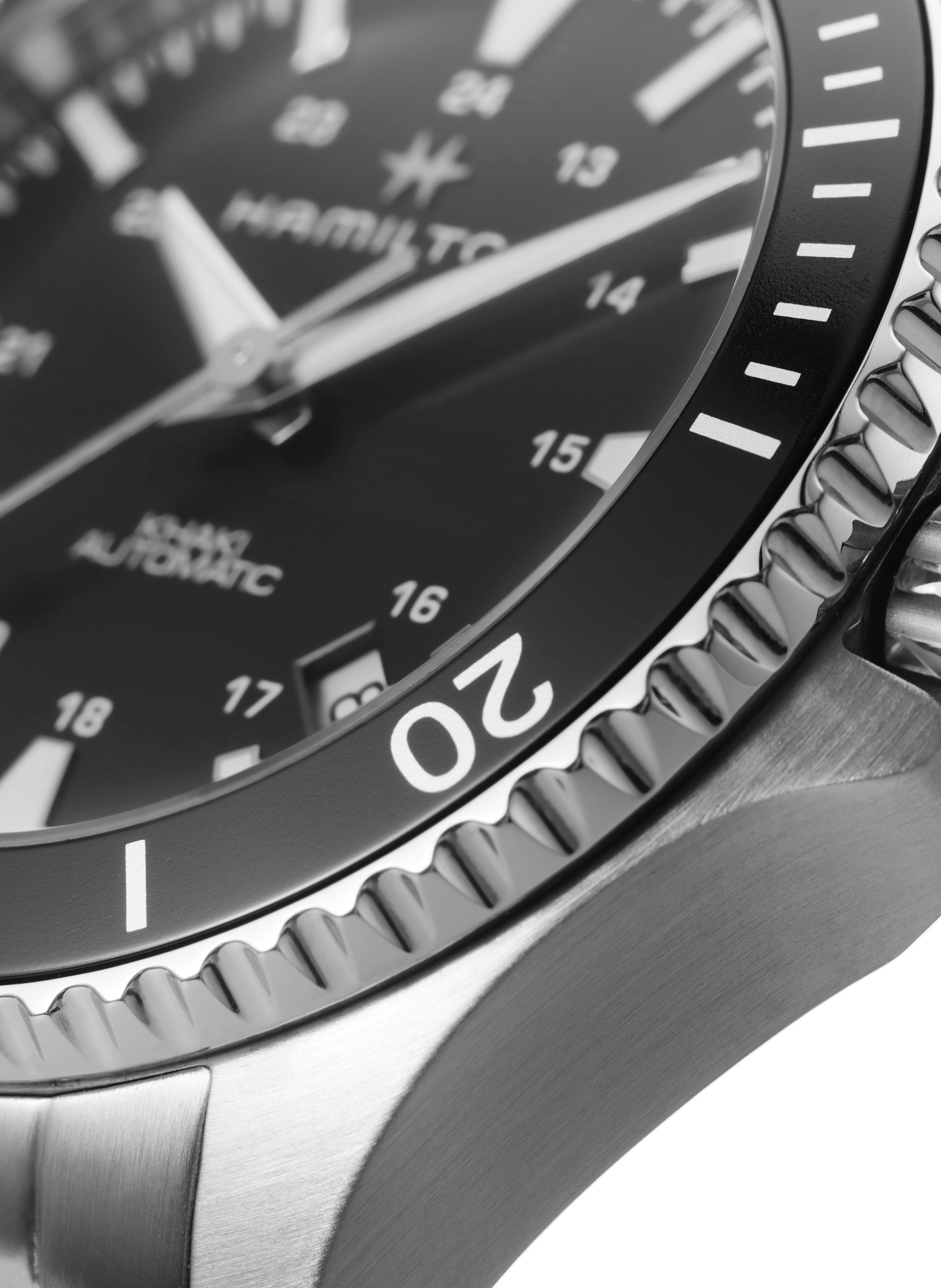 Montre automatique en acier inoxydable HAMILTON Noir