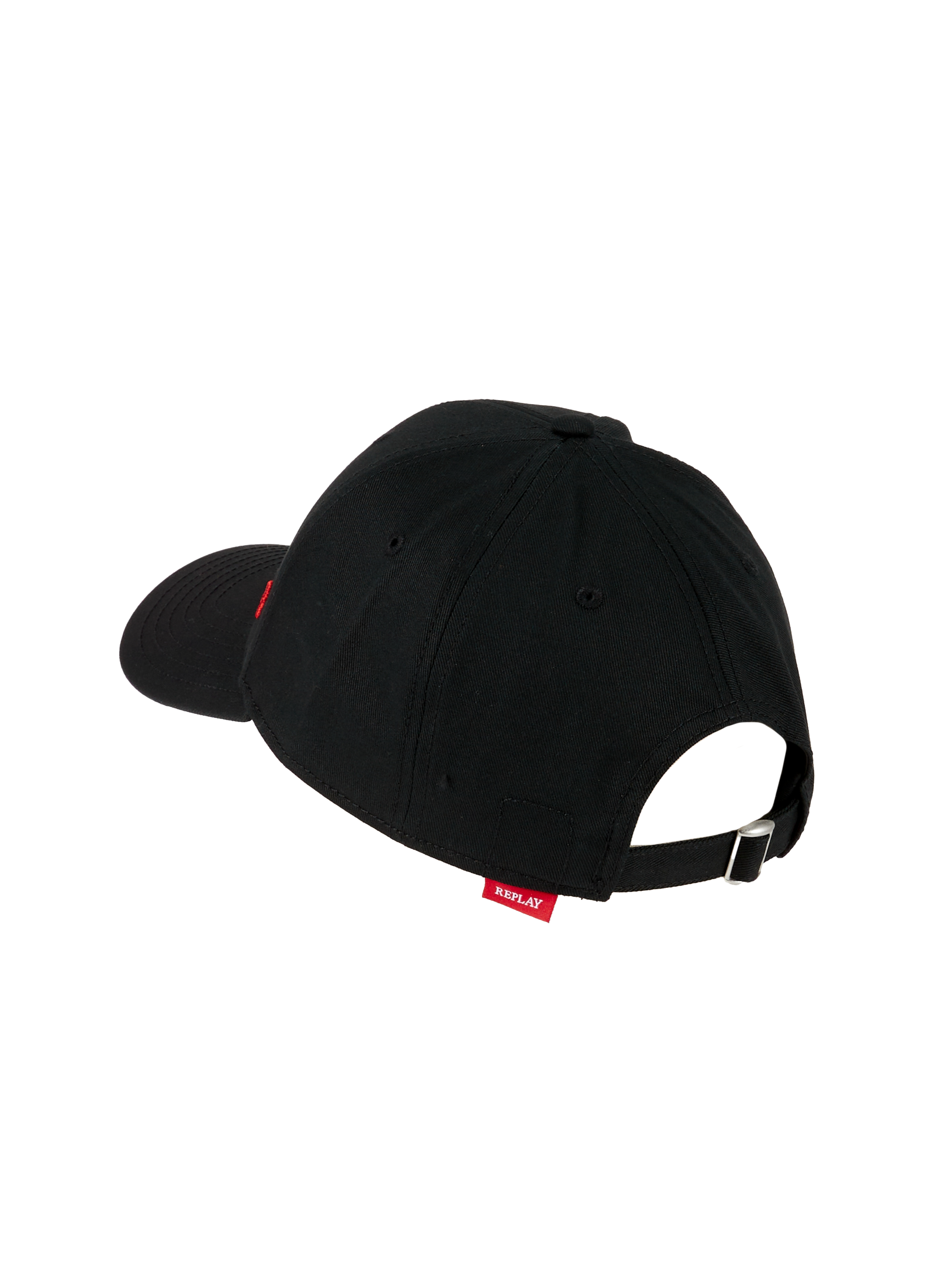 Embroidered cotton baseball cap REPLAY Black