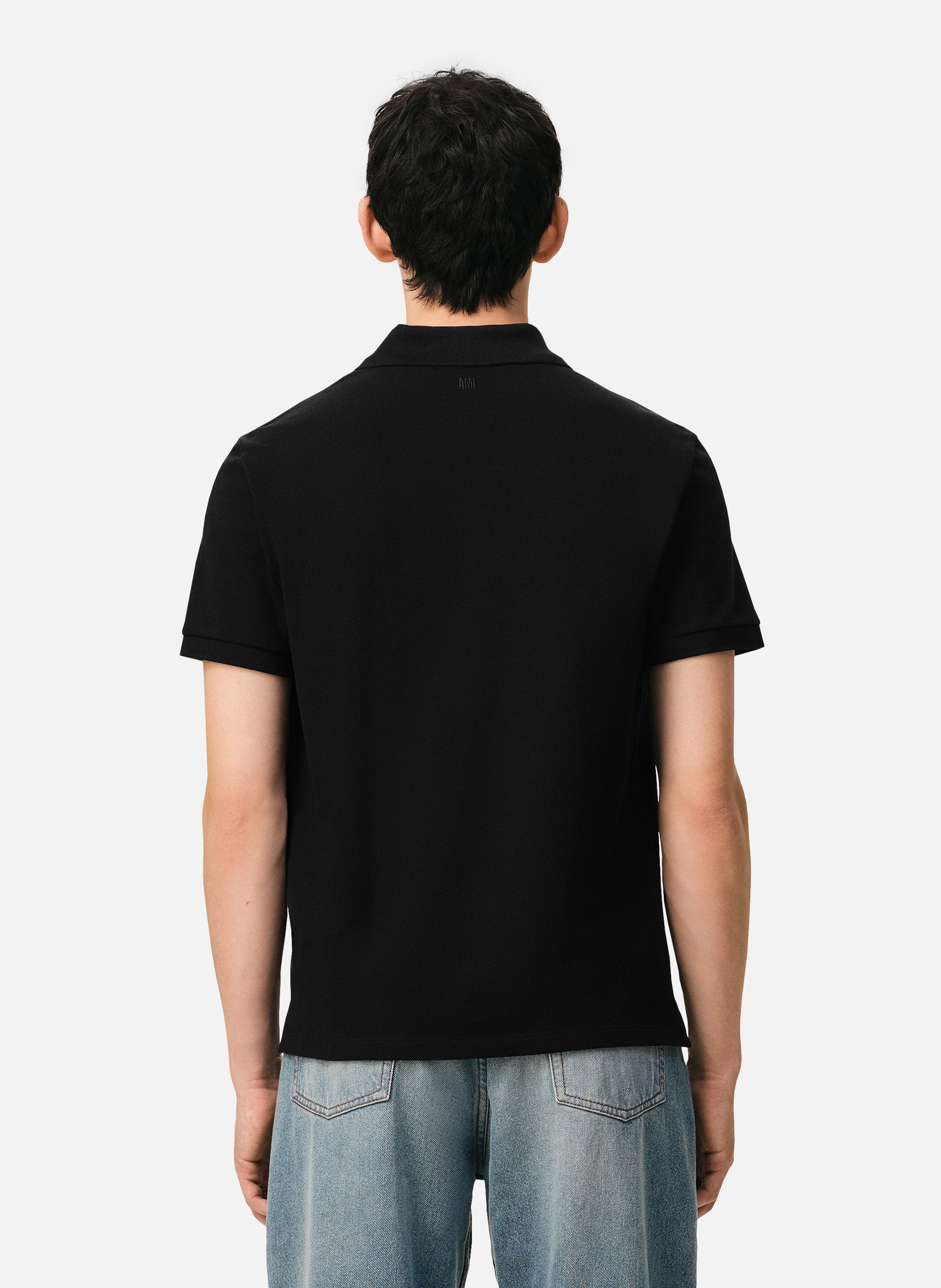 Polo Ami de Coeur unisexe AMI PARIS Noir
