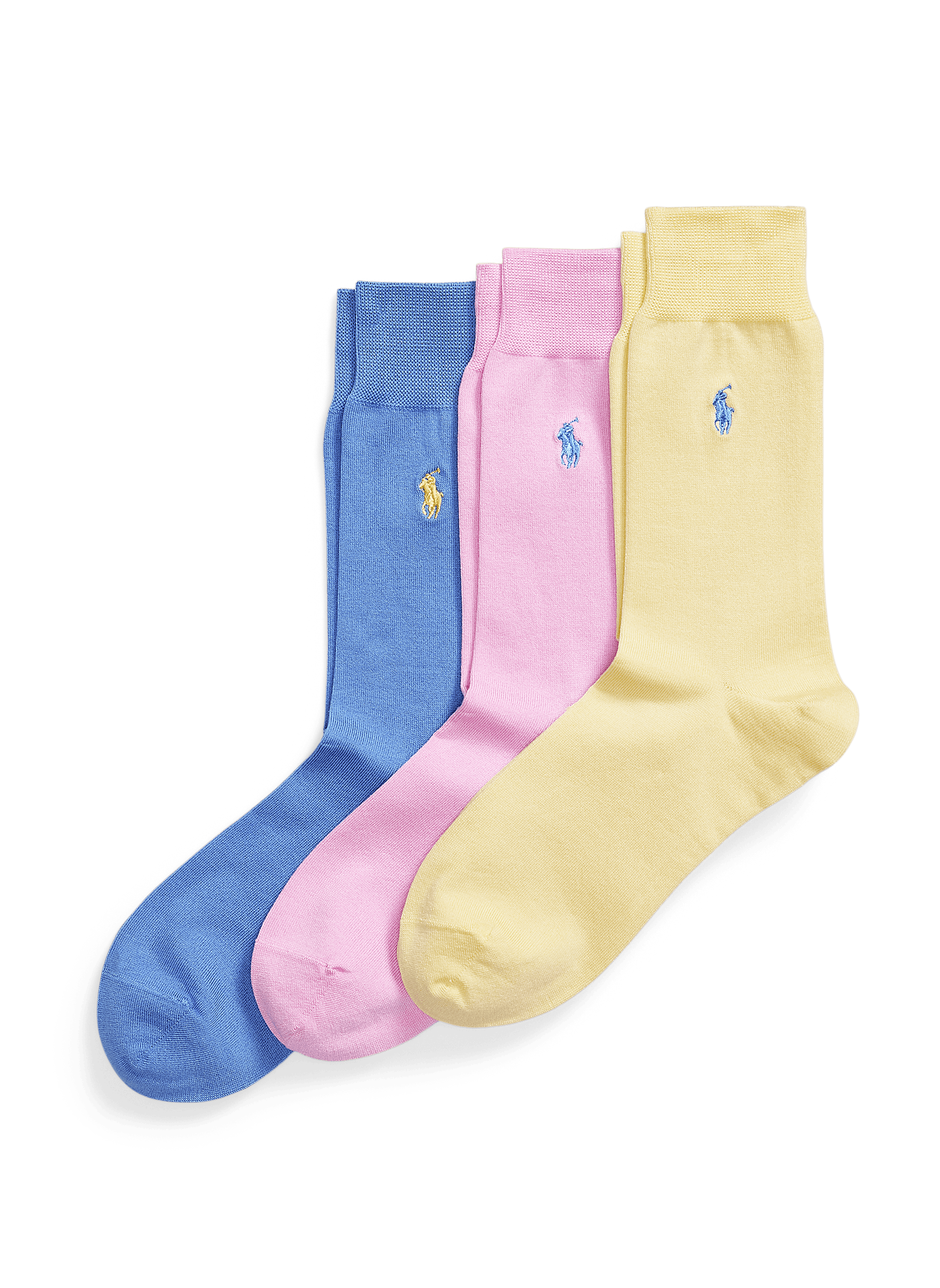 Set of 3 high cotton socks POLO RALPH LAUREN Multicolour