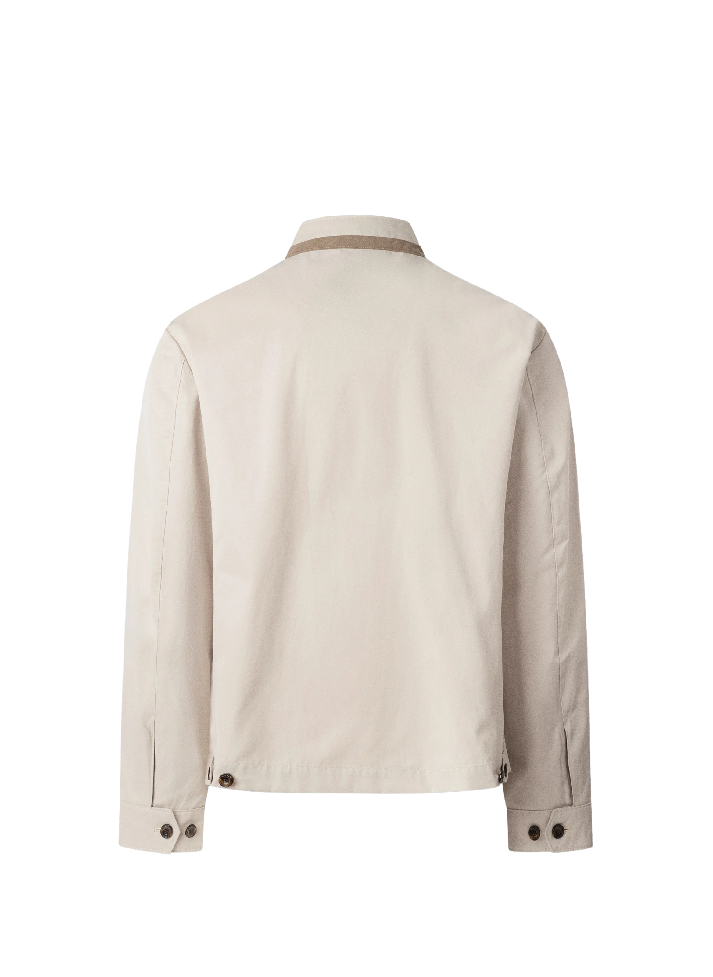 Recht jasje met opstaande kraag HACKETT Beige