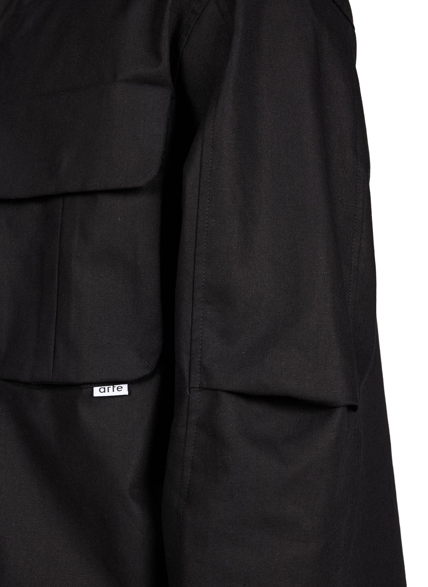 Veste technique en lin et coton ARTE ANTWERP Noir