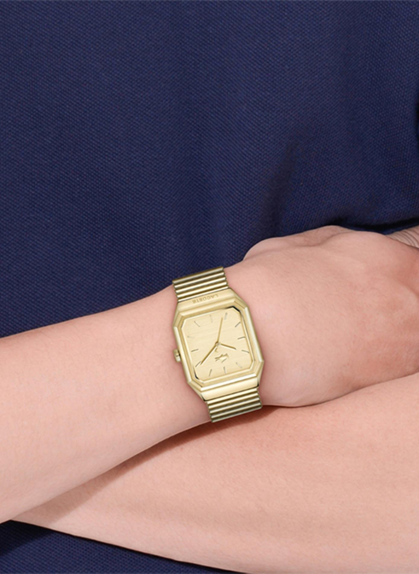 Montre quartz René en acier inoxydable LACOSTE MONTRES Doré