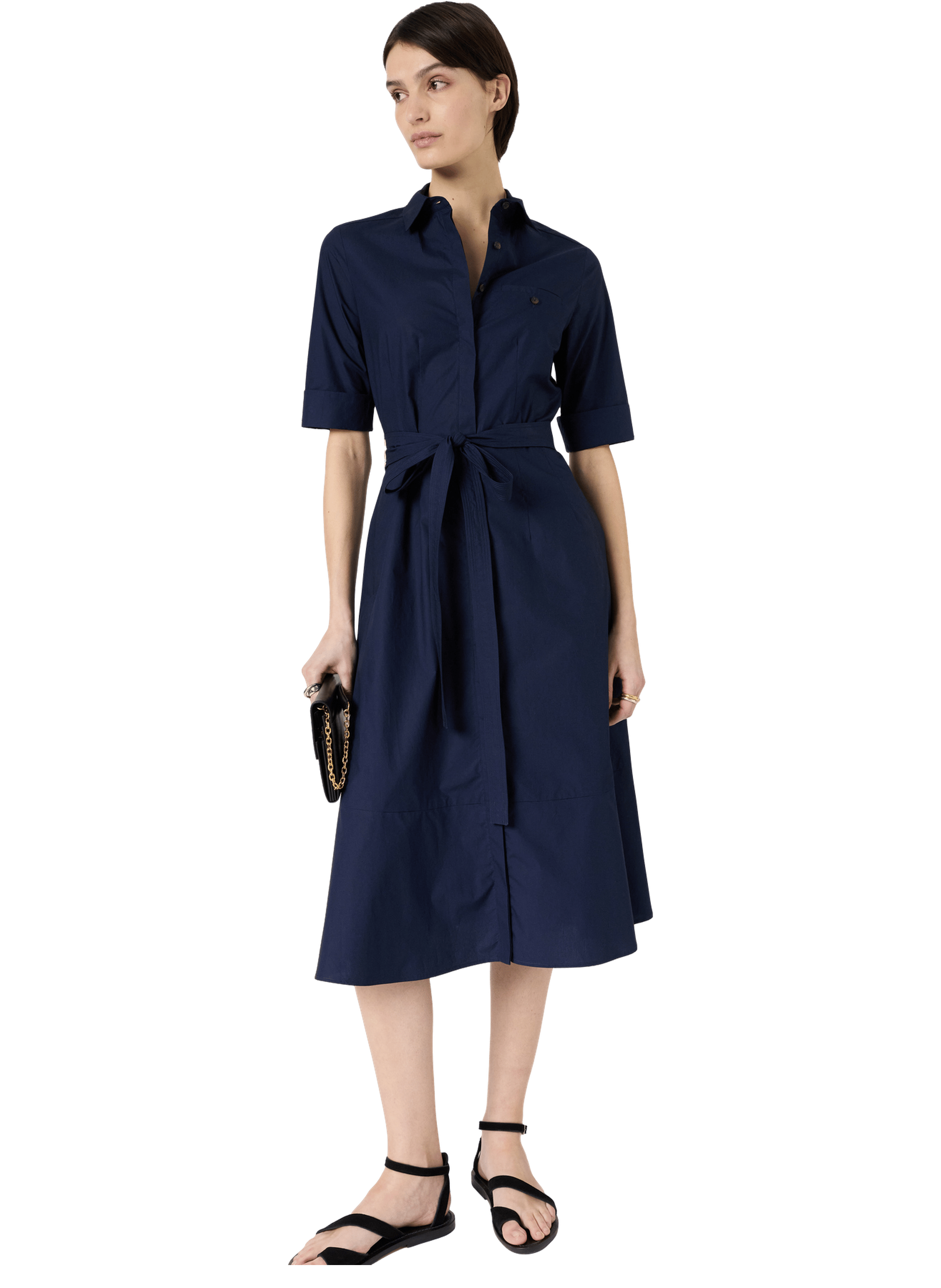 Robe chemise en coton - rana GERARD DAREL Bleu