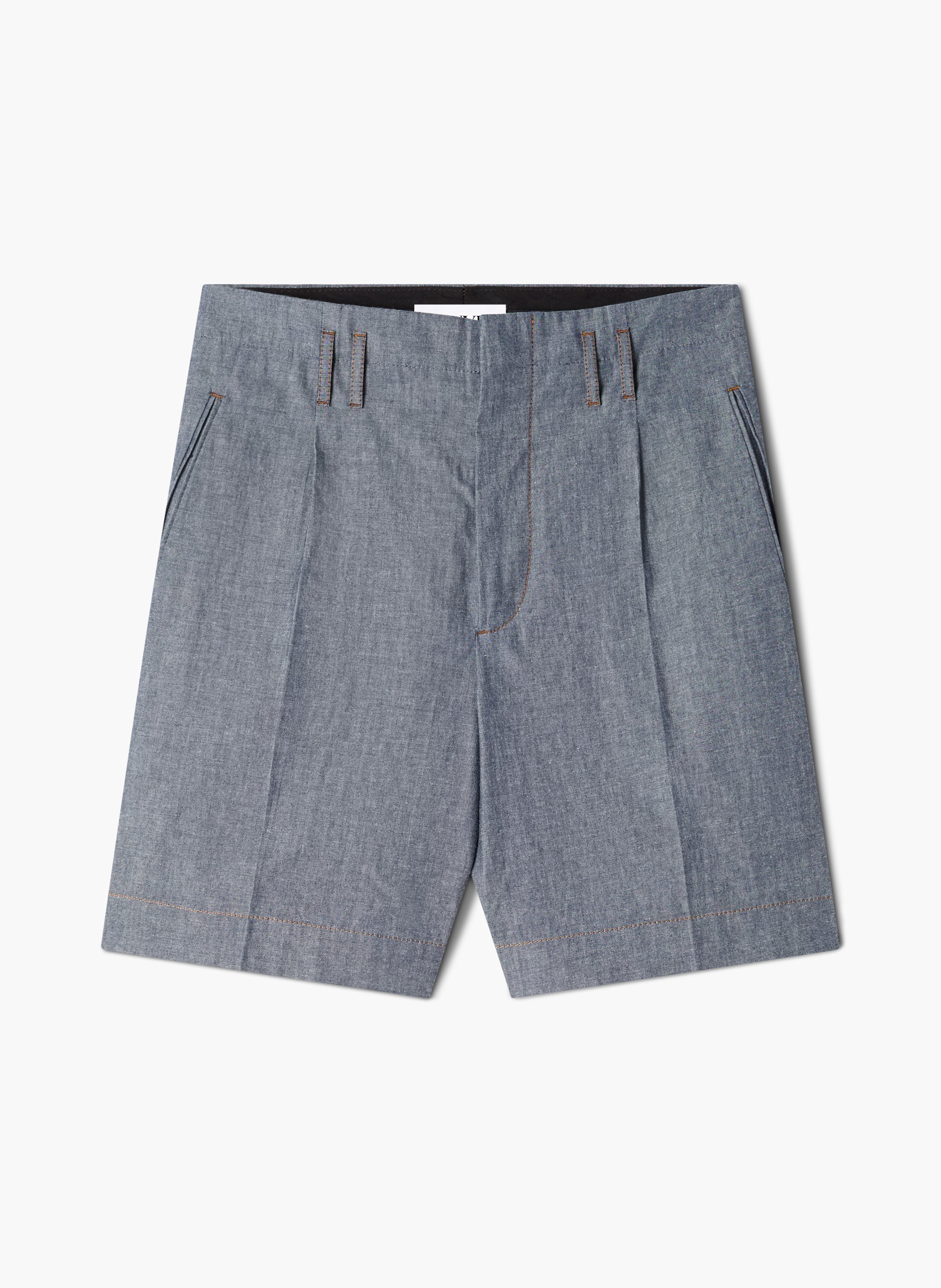 Short en chambray LANVIN Bleu