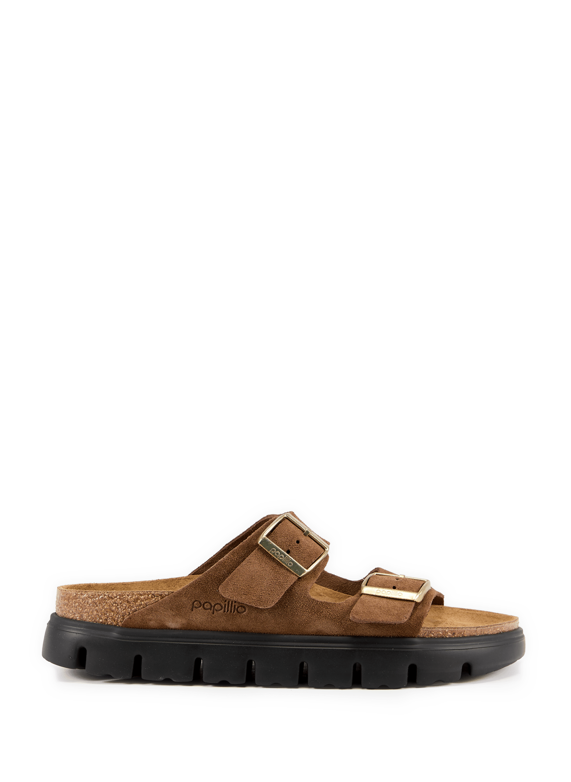 Mules Arizona Chunky van suède leer BIRKENSTOCK Bruin