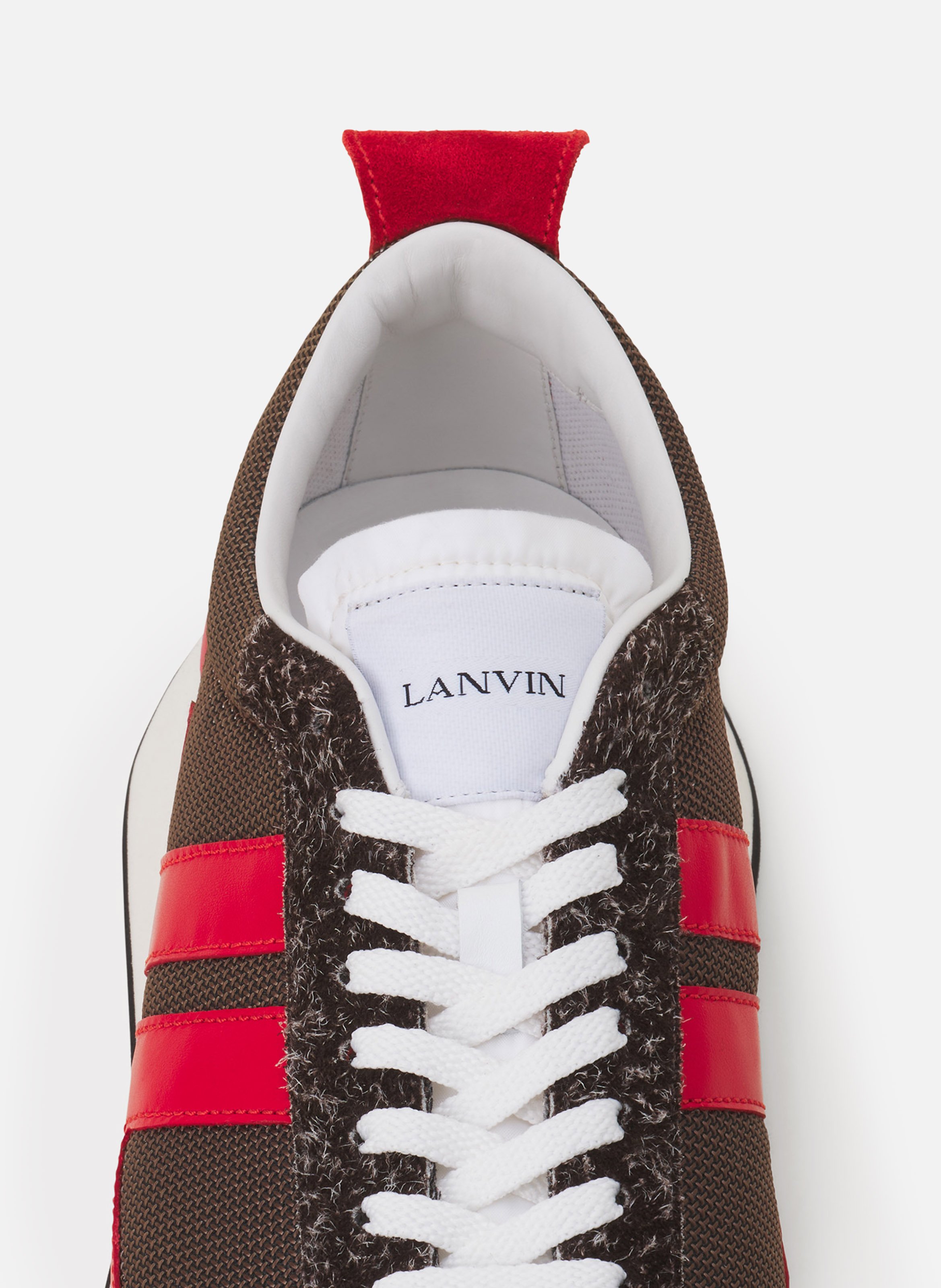 Sneakers bumpr en mesh LANVIN Marron
