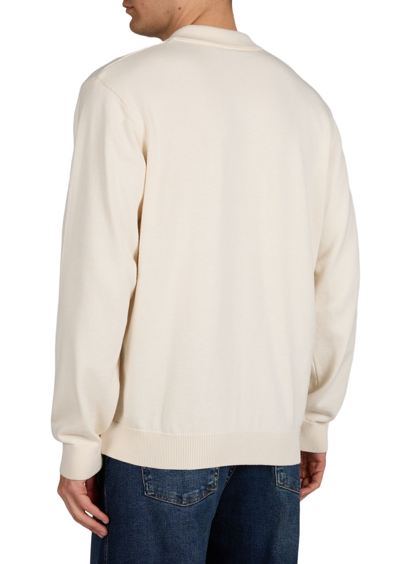 Long-sleeved cotton polo shirt CARHARTT WIP Beige