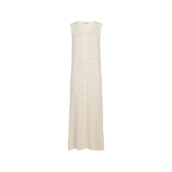 Robe longue en maille en coton mélangé Robe longue en maille en coton mélangé