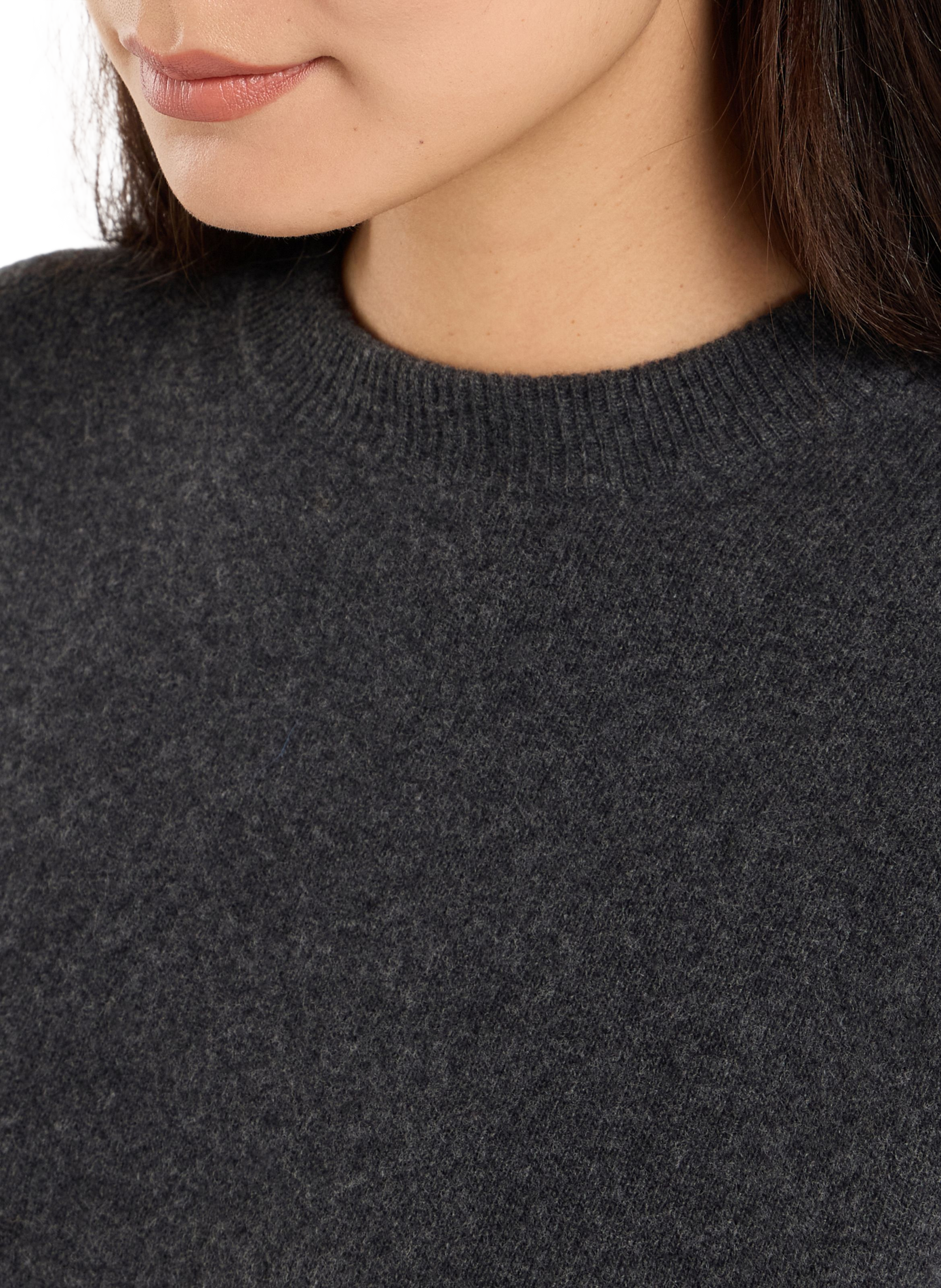 Pull col rond Brandi en laine SAISON 1865 Gris