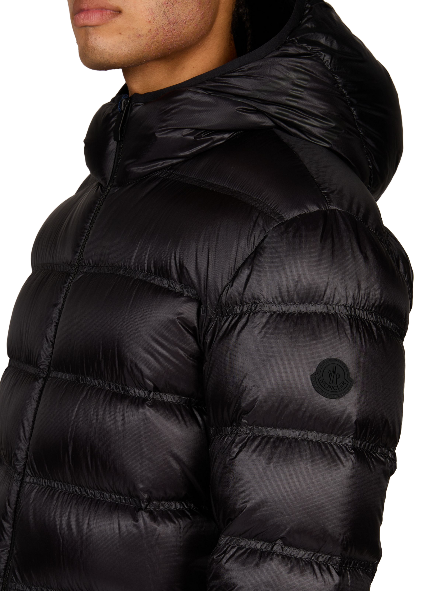 Gepolsterte Steppjacke Guadiana mit Kapuze MONCLER Schwarz