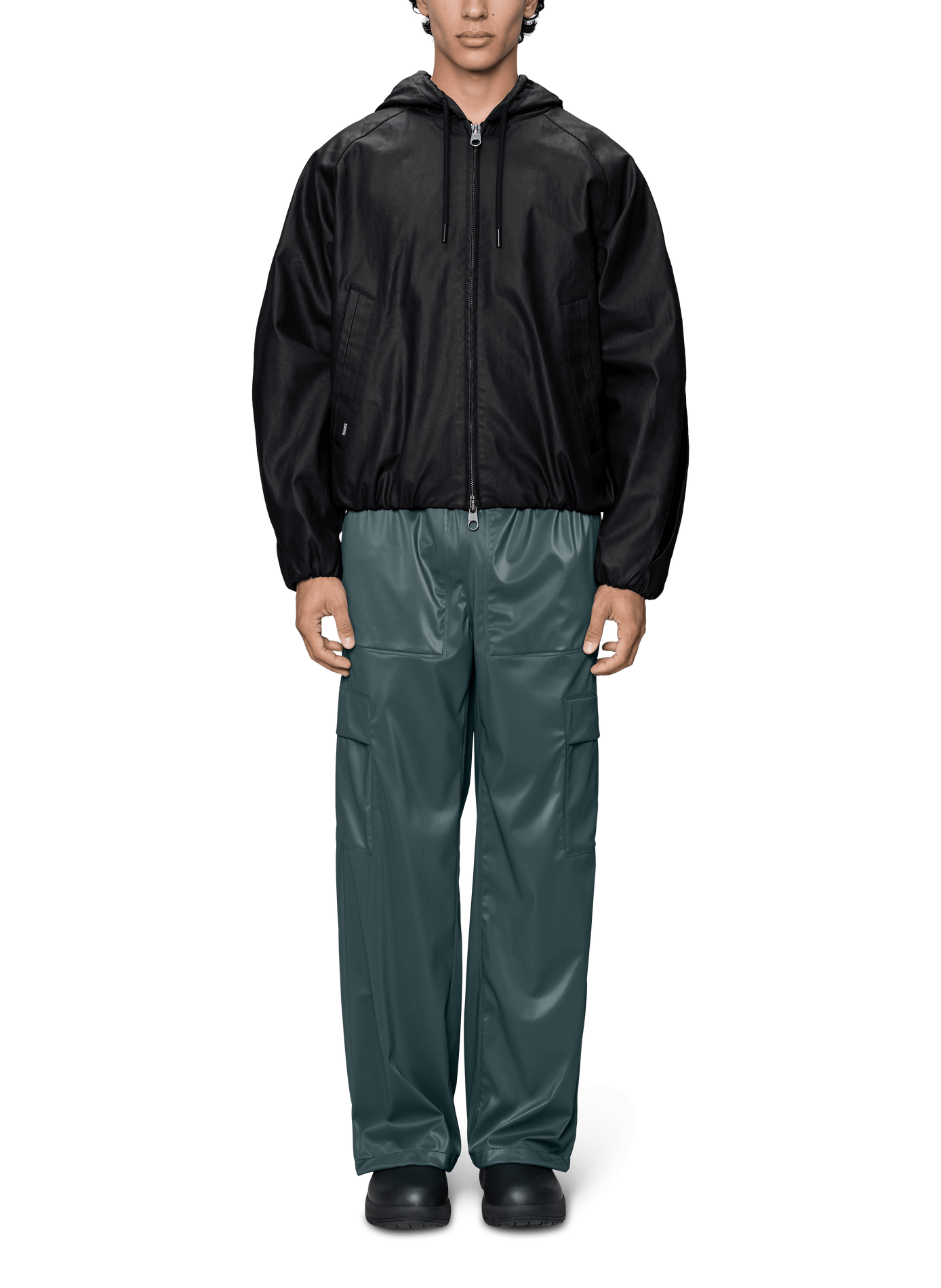 Blouson à capuche RAINS Noir