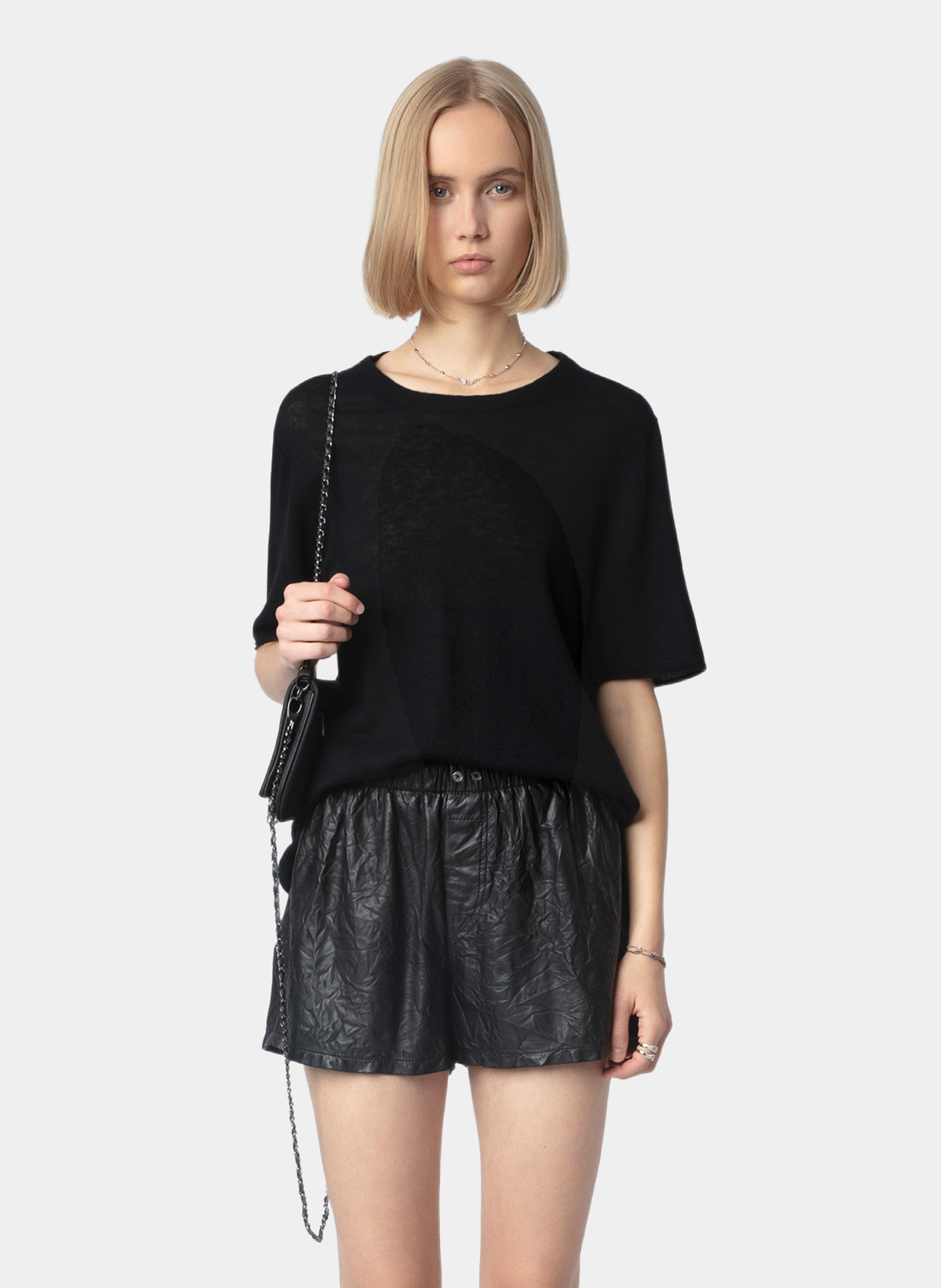 Pull col rond en cachemire ida ZADIG&VOLTAIRE Noir