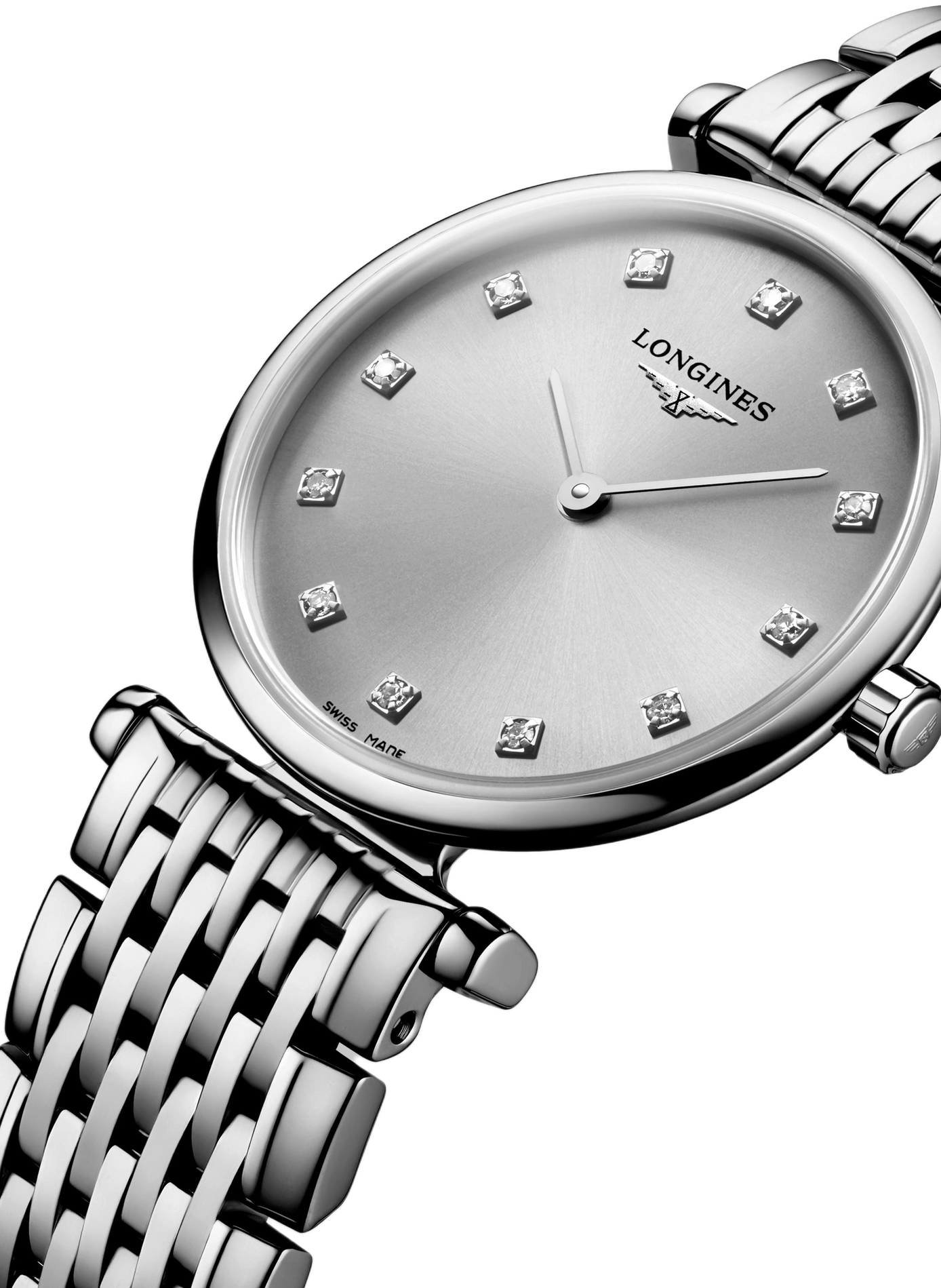 Montre quartz La Grande Classique en acier inoxydable LONGINES Blanc