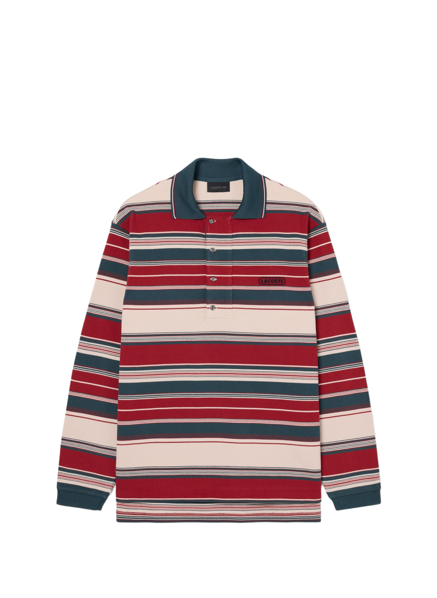 Polo Oziris droit rayé en coton LACOSTE Multicolore