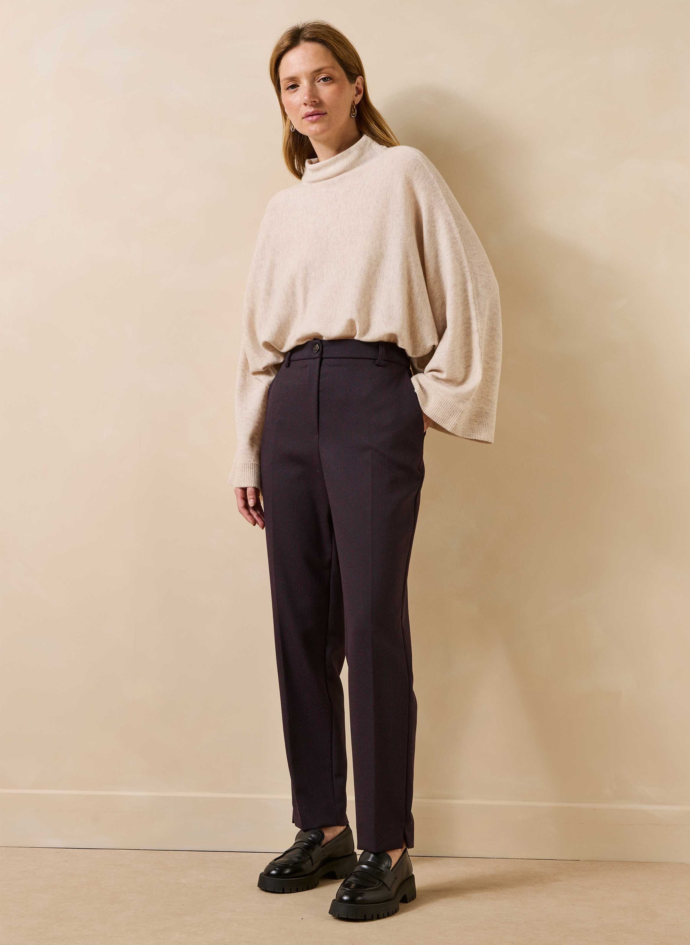 Cigarettebroek met print LA FEE MARABOUTEE Veelkleurig