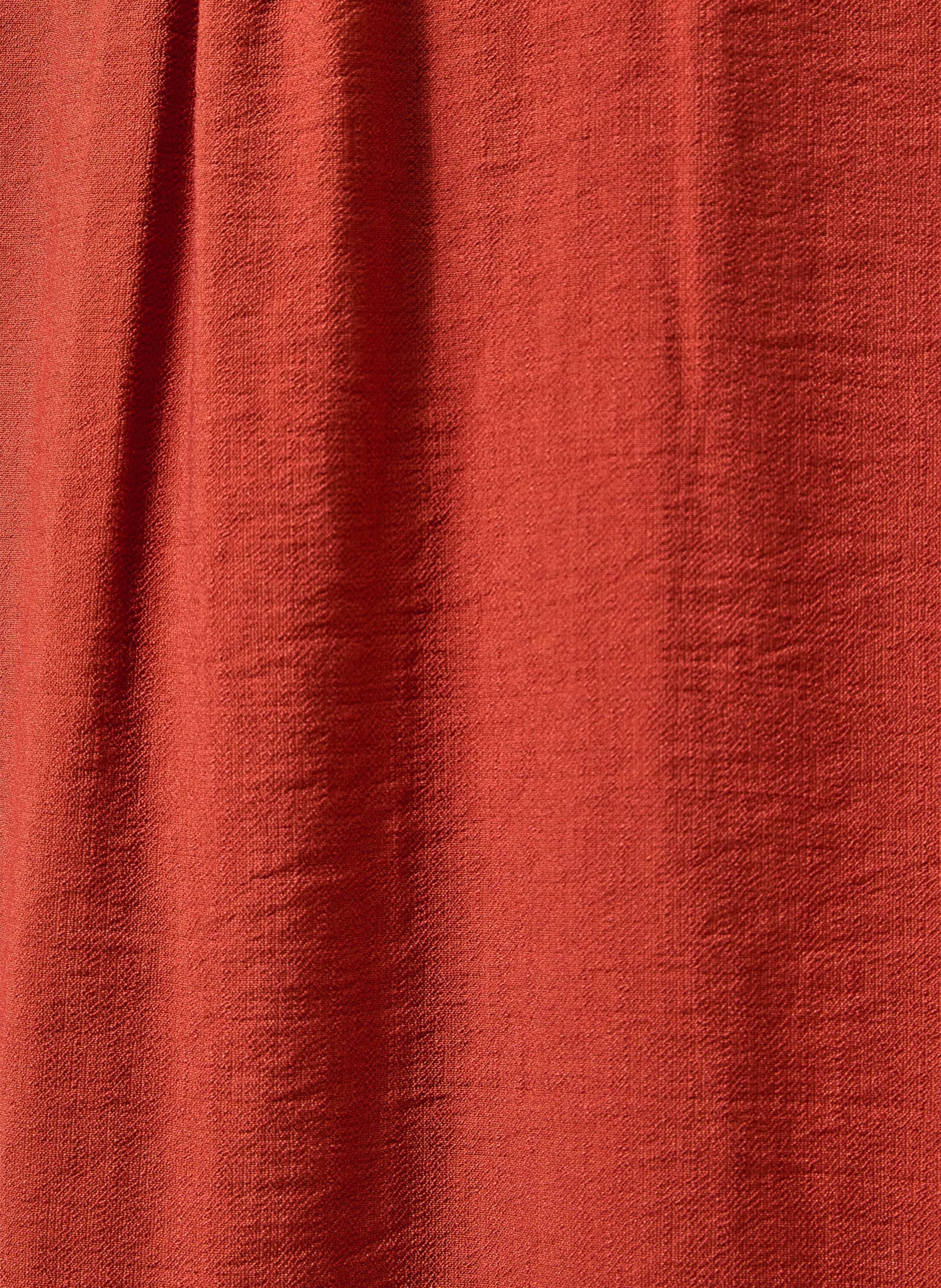 Lange jurk met V-hals LA FEE MARABOUTEE Rood