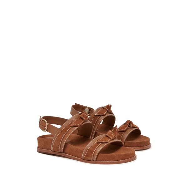 Sandales Clarita sport en cuir et daim