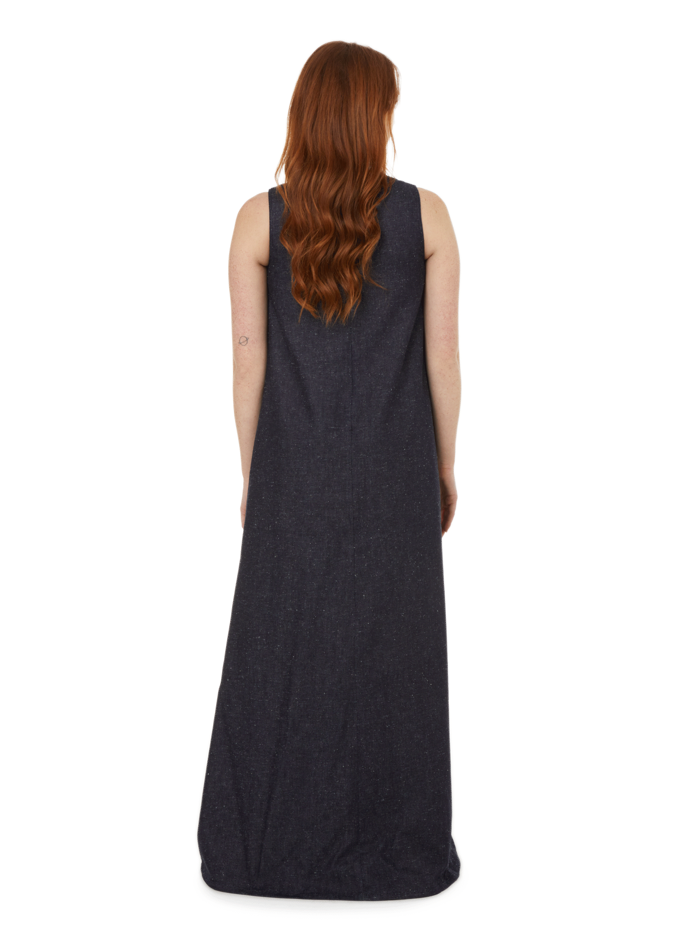 Robe longue en jean MOSSI Bleu