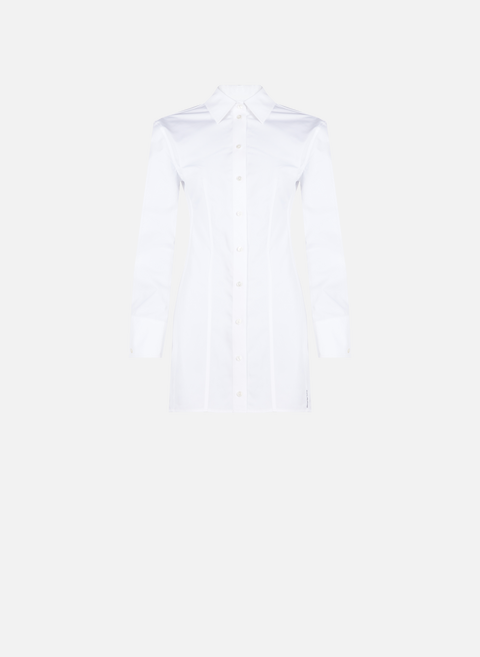 Long shirt with corset detail WhiteALEXANDER WANG 