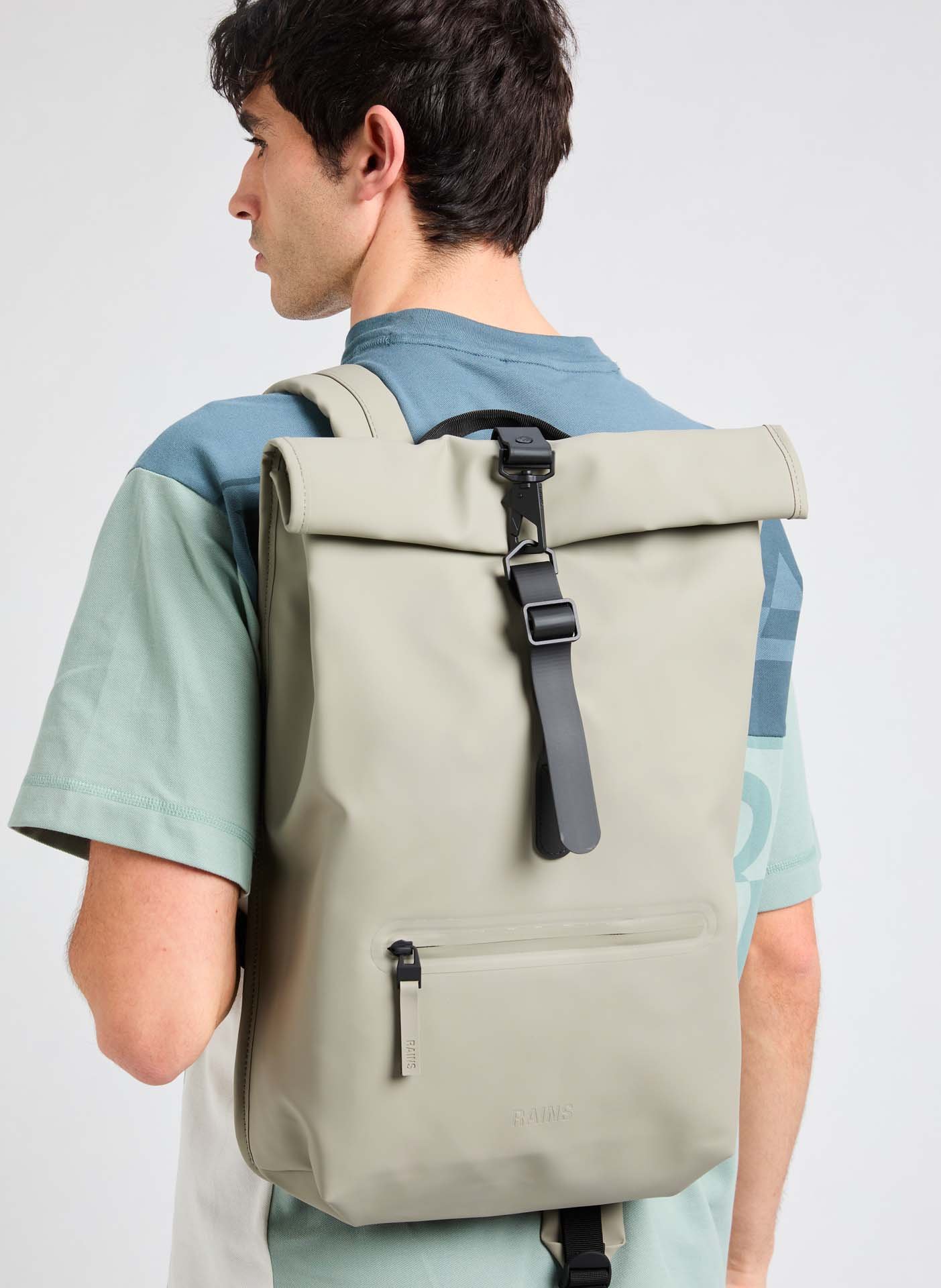 Sac à dos Rolltop RAINS Vert