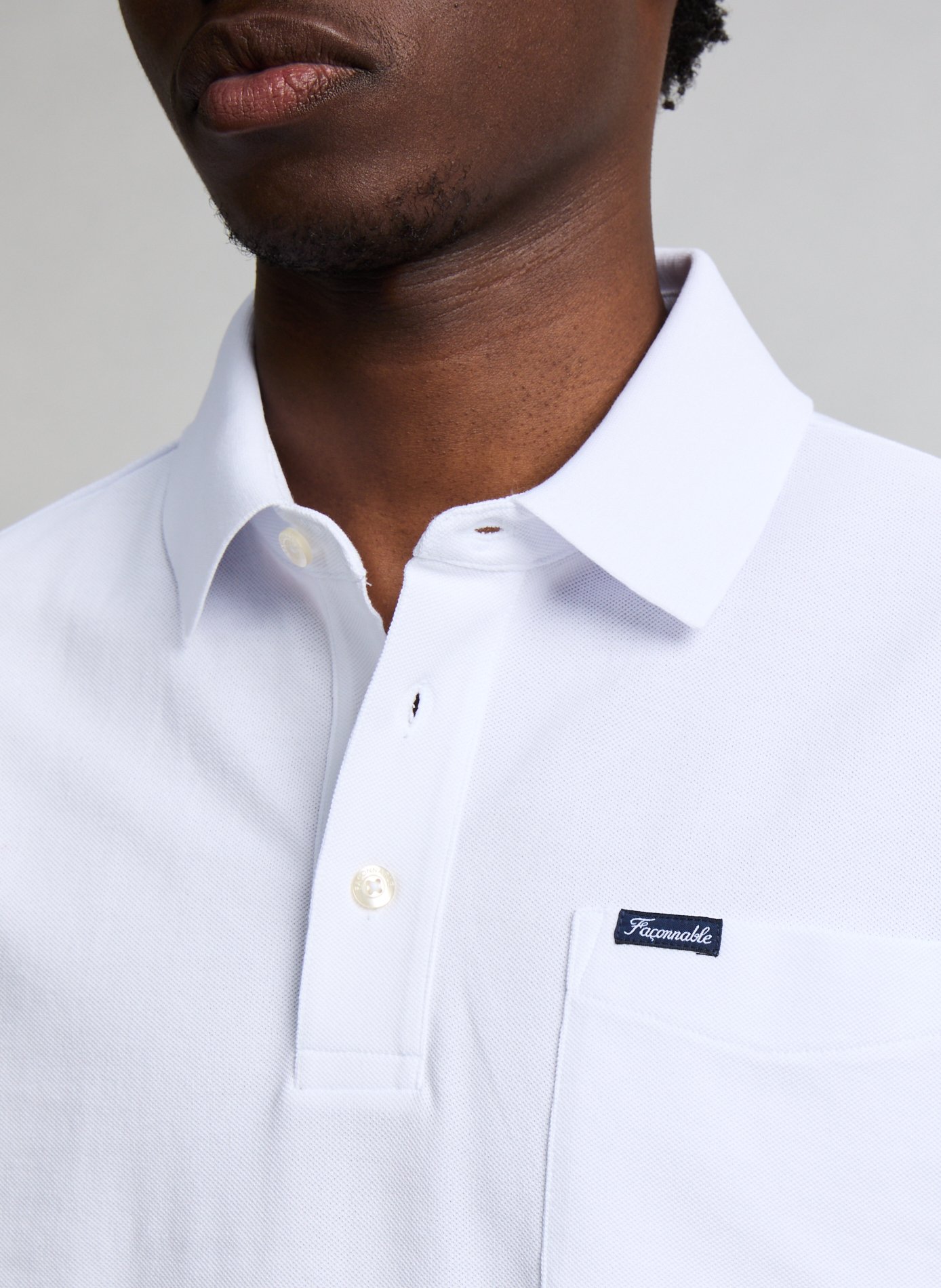  Cotton polo shirt  FACONNABLE White