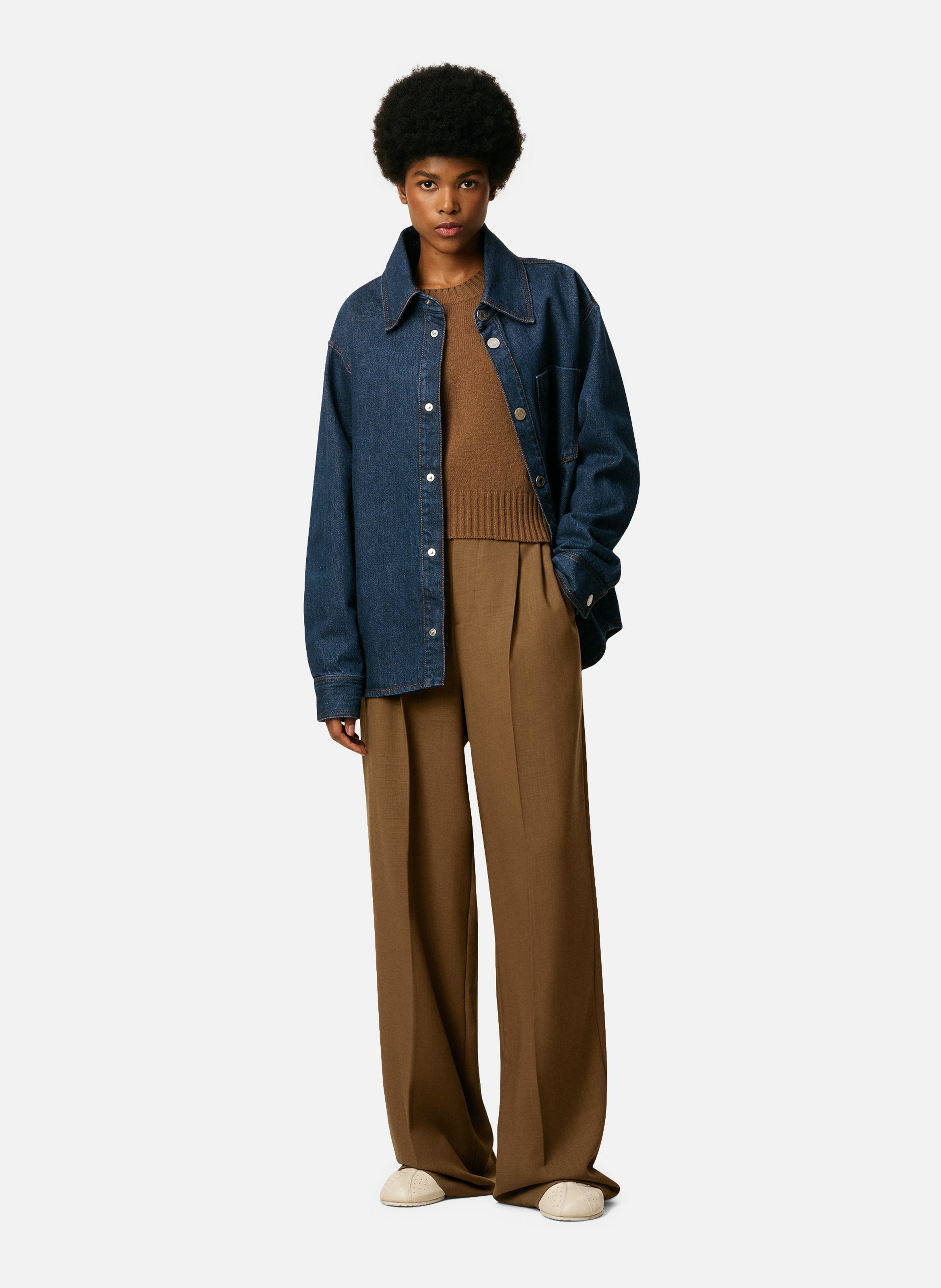 Surchemise ami de coeur en coton unisexe AMI PARIS Bleu