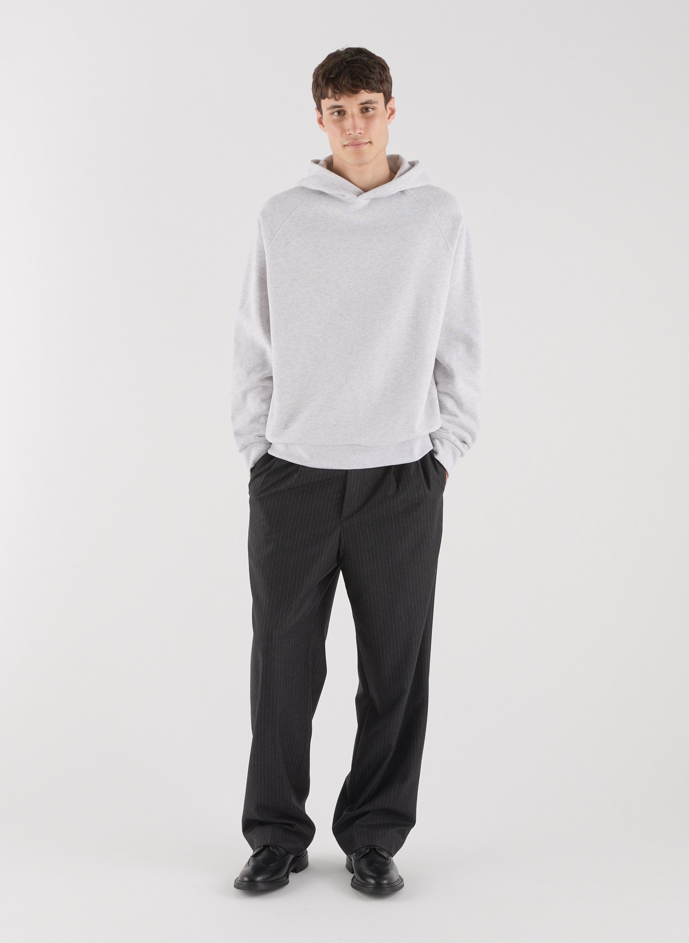 Cotton fleece-blend hoodie SAISON 1865 Grey