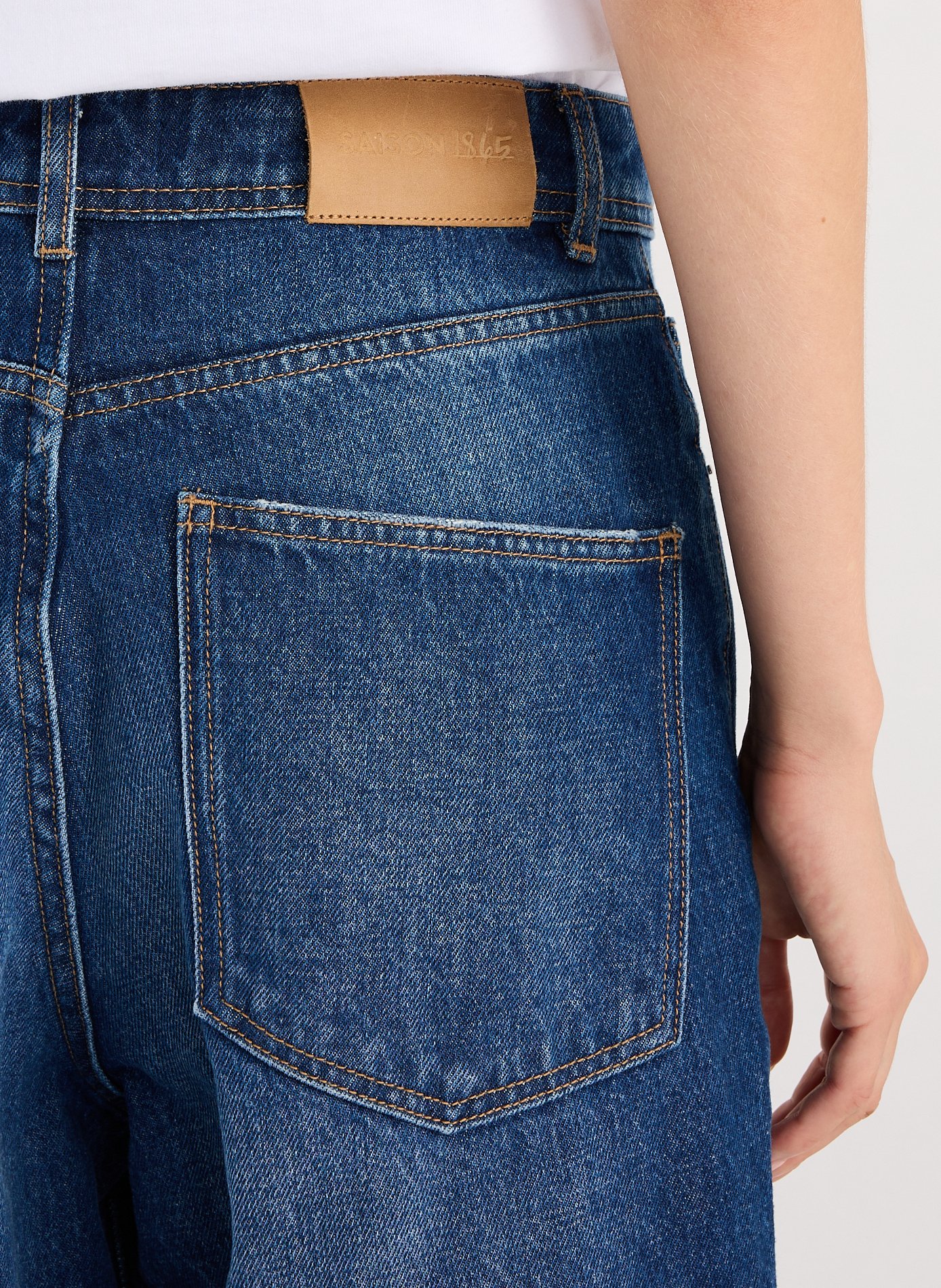 Jean mom Wotier en coton SAISON 1865 Bleu