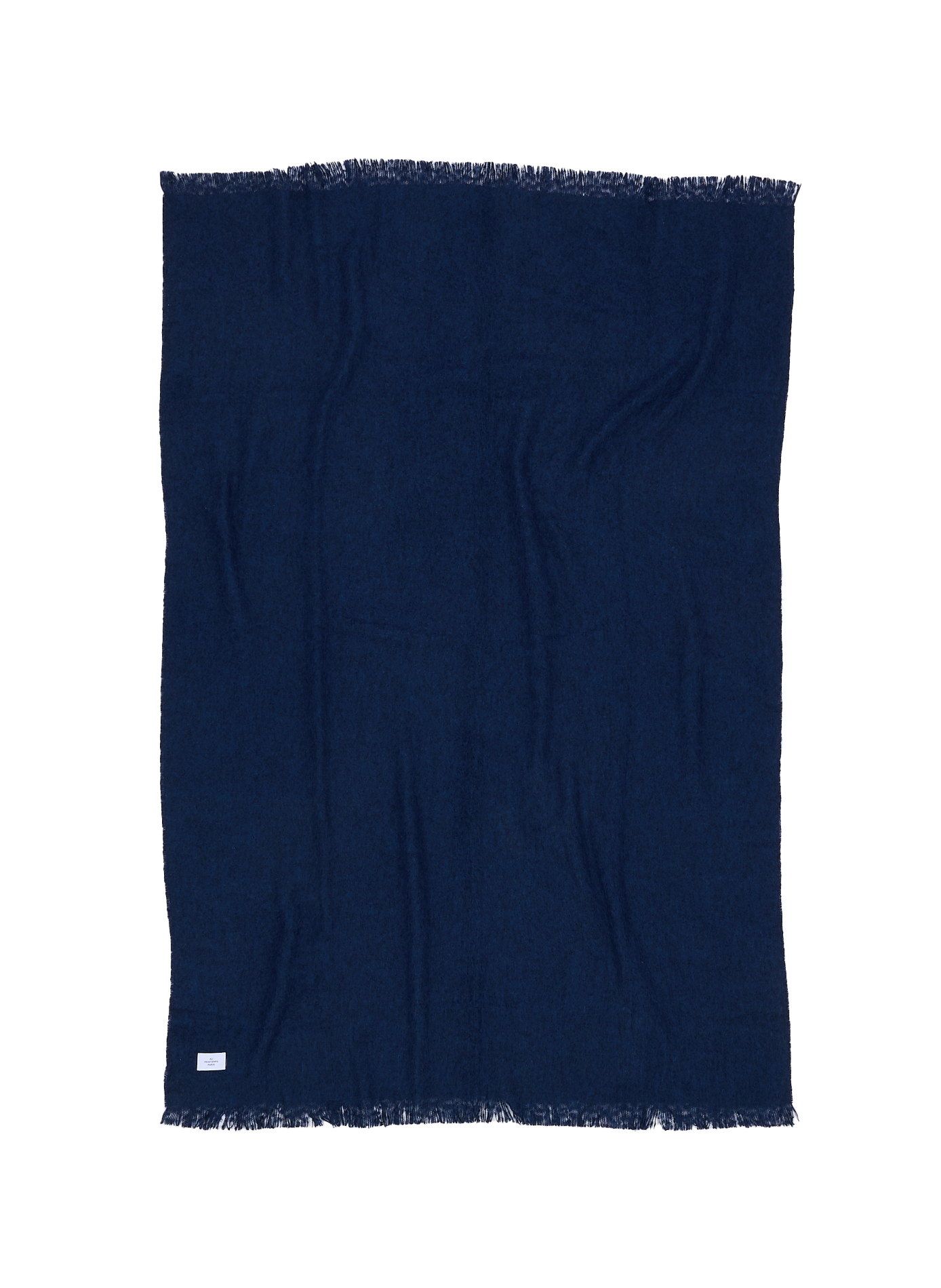 Plaid effet mohair AU PRINTEMPS PARIS Bleu