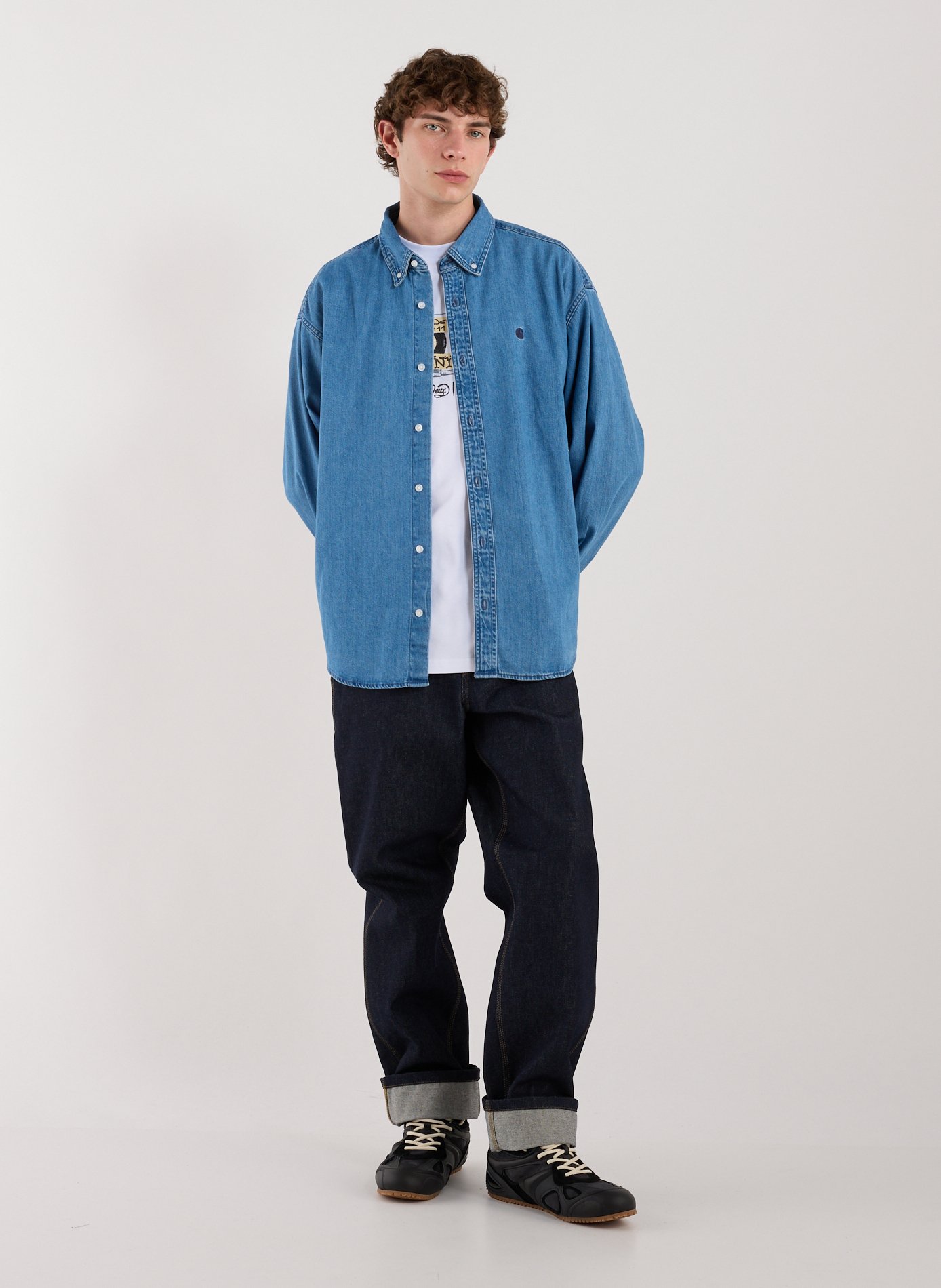 Cotton denim shirt CARHARTT WIP Blue