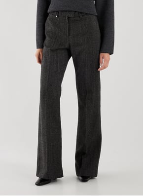 Boot-cut wool woven trousers COURRÈGES Boot-cut wool woven trousers COURRÈGES