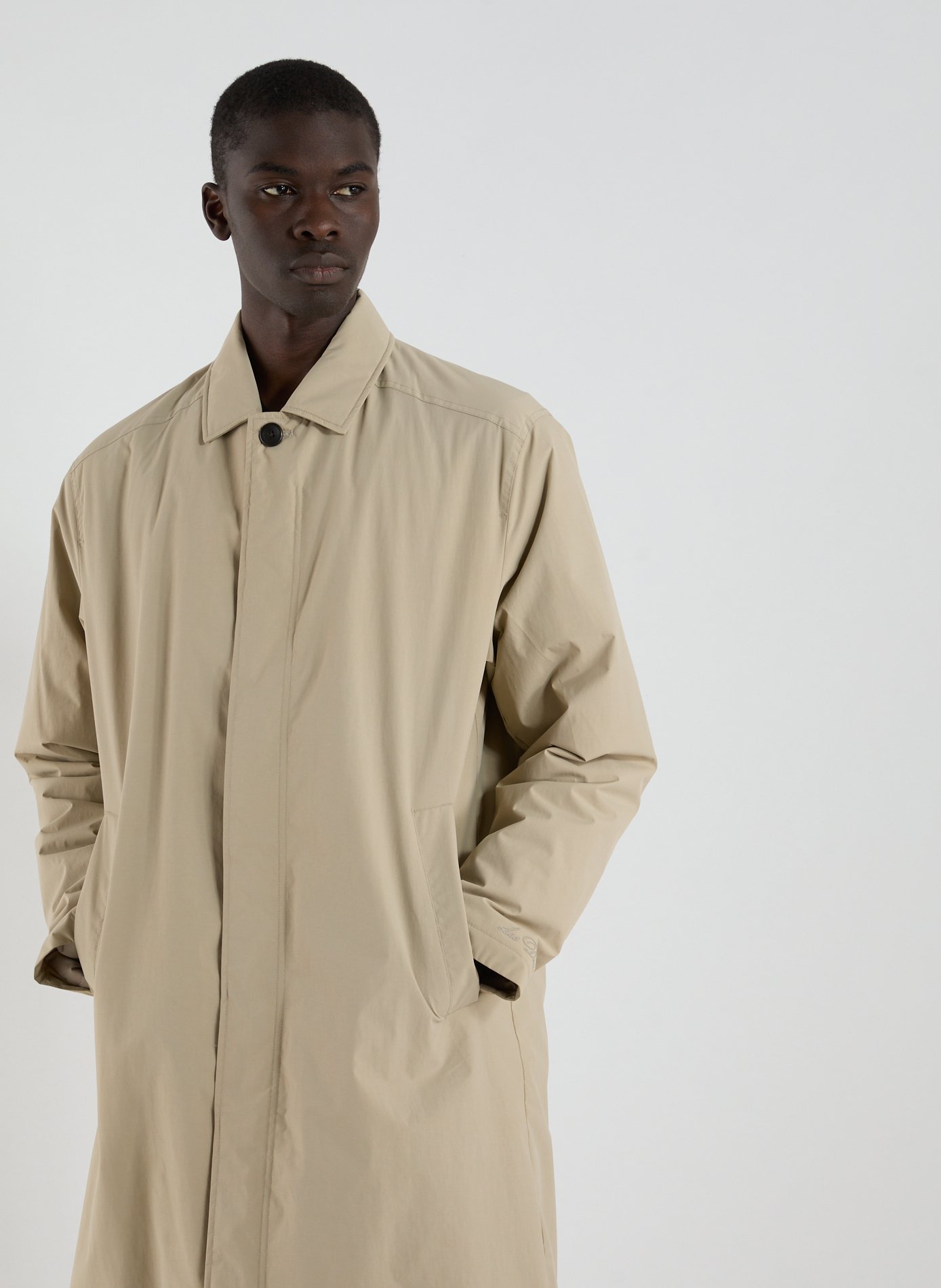 Parka longue col classique LES DEUX Blanc