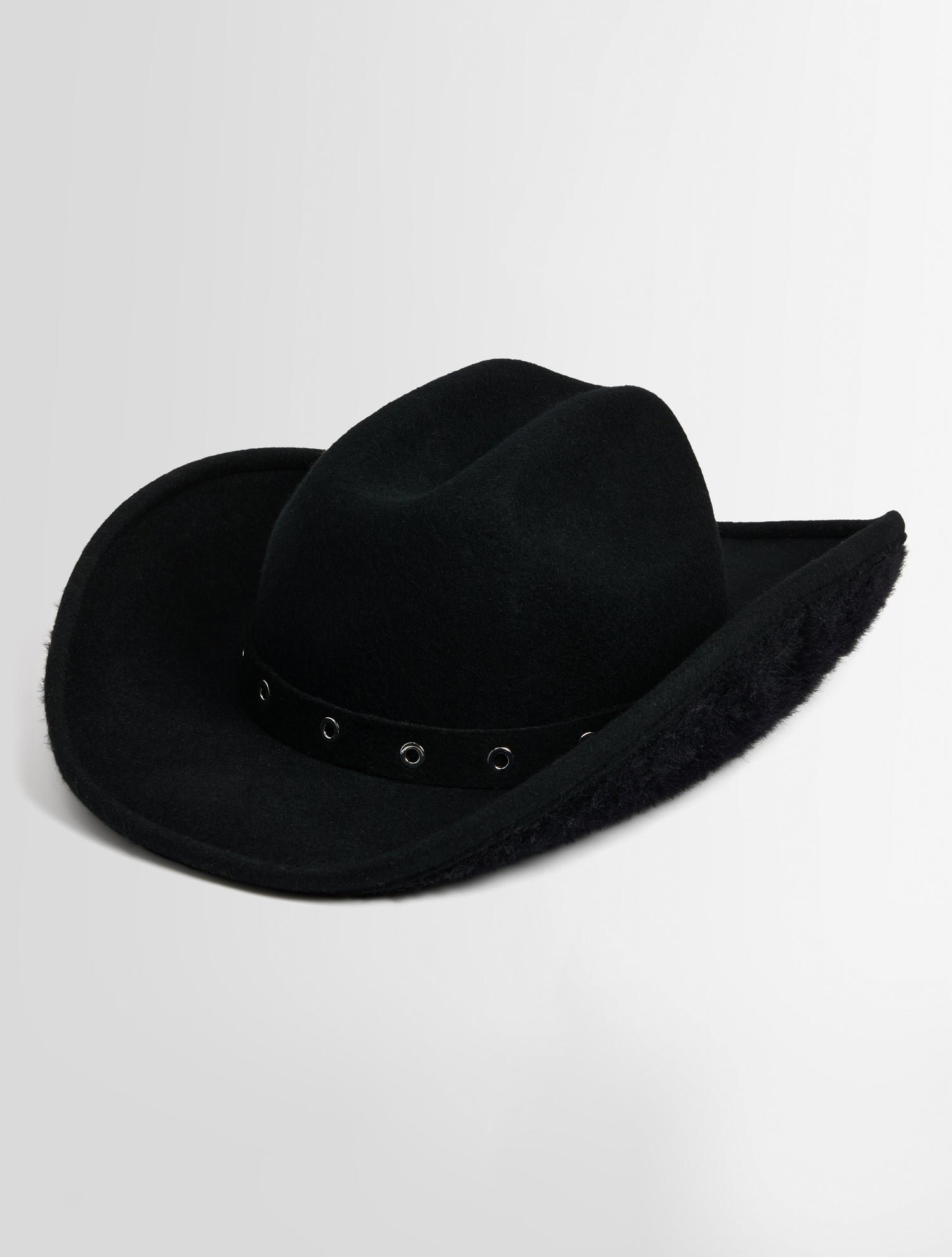 Chapeau cowboy coupe regular FUSALP Noir
