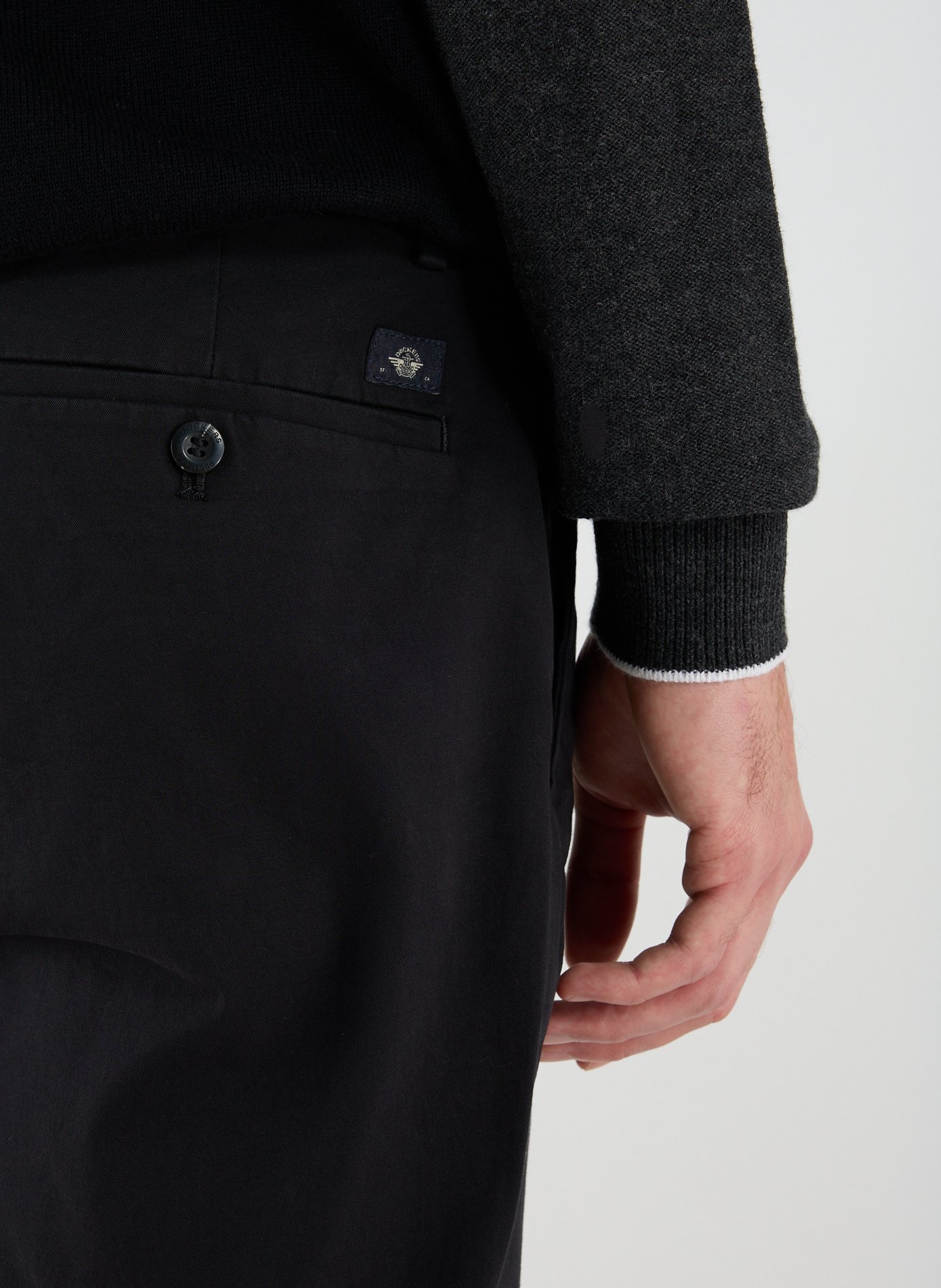 Slim-fit cotton chinos DOCKERS Black