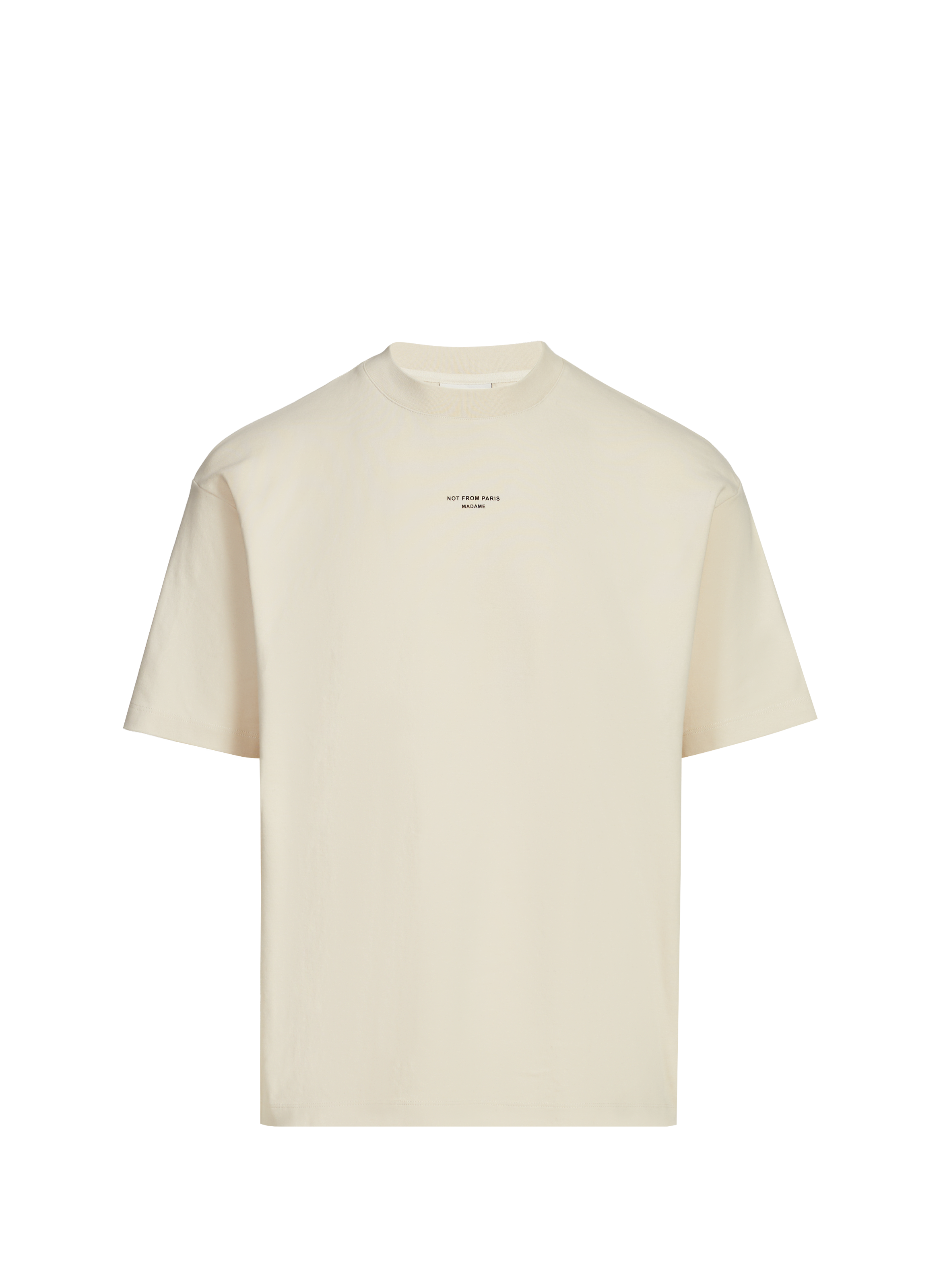 DROLE DE MONSIEUR Classic Cotton T-Shirt Beige