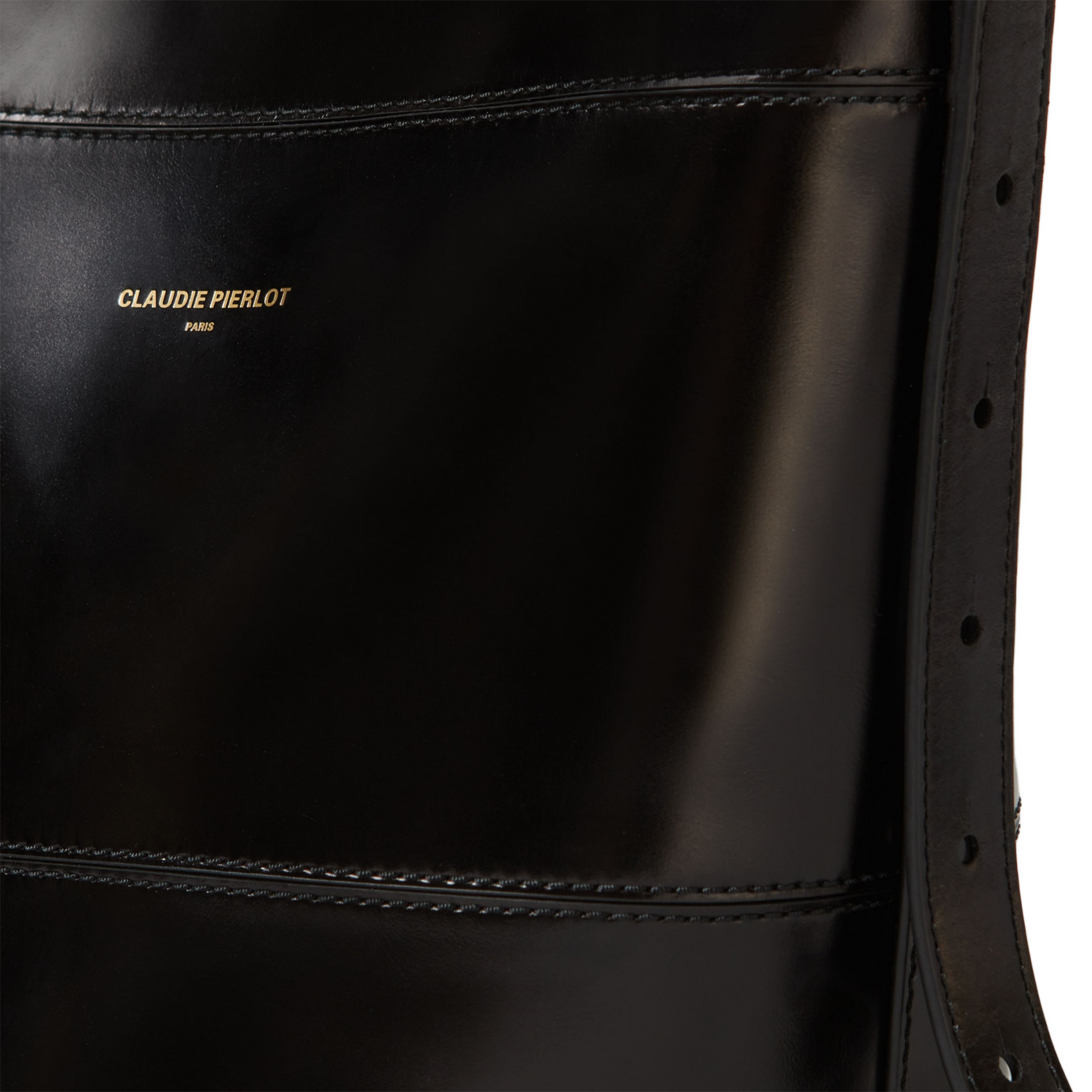 Sac seau en cuir CLAUDIE PIERLOT Noir