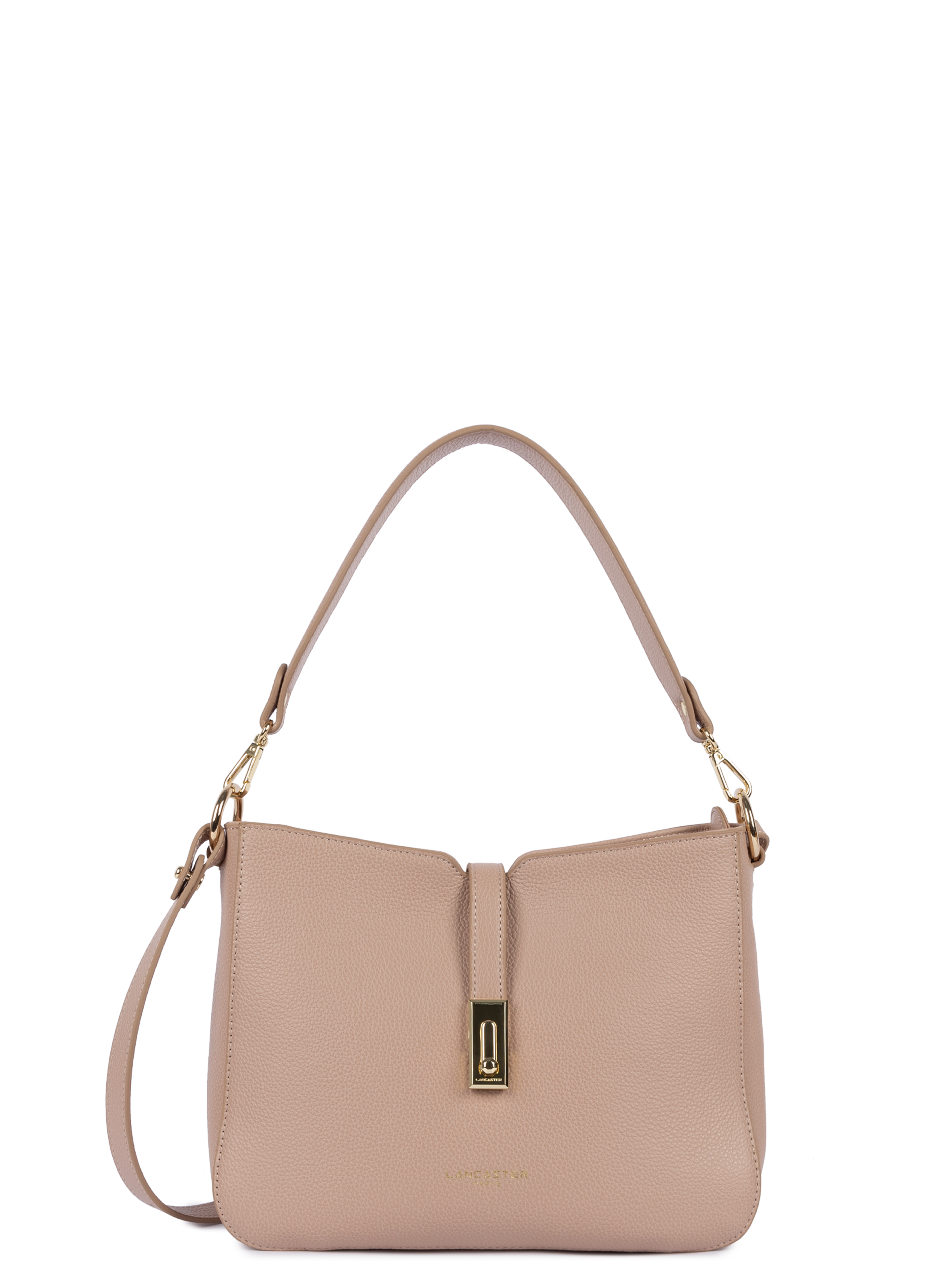 LANCASTER Grand sac besace - milano horizon Beige