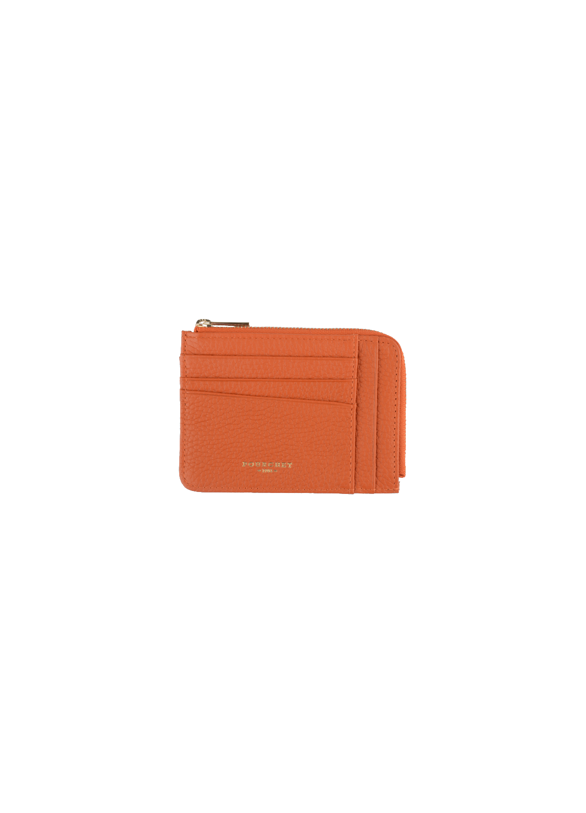 Club  porte monnaie/carte plat beige  Orange