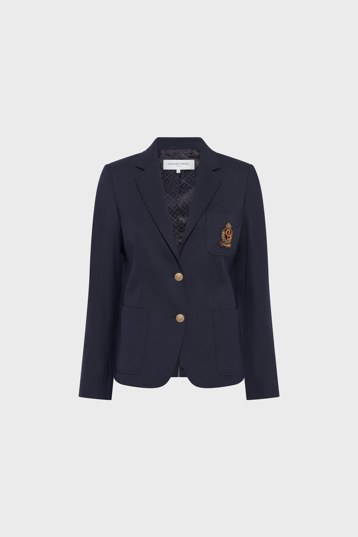 Veste de tailleur à blason -  tinais GERARD DAREL Bleu