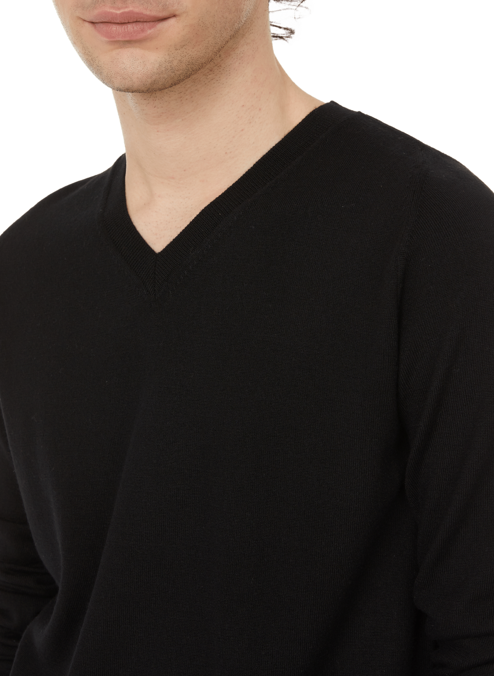 Pull en laine mérinos Flex AU PRINTEMPS PARIS Noir