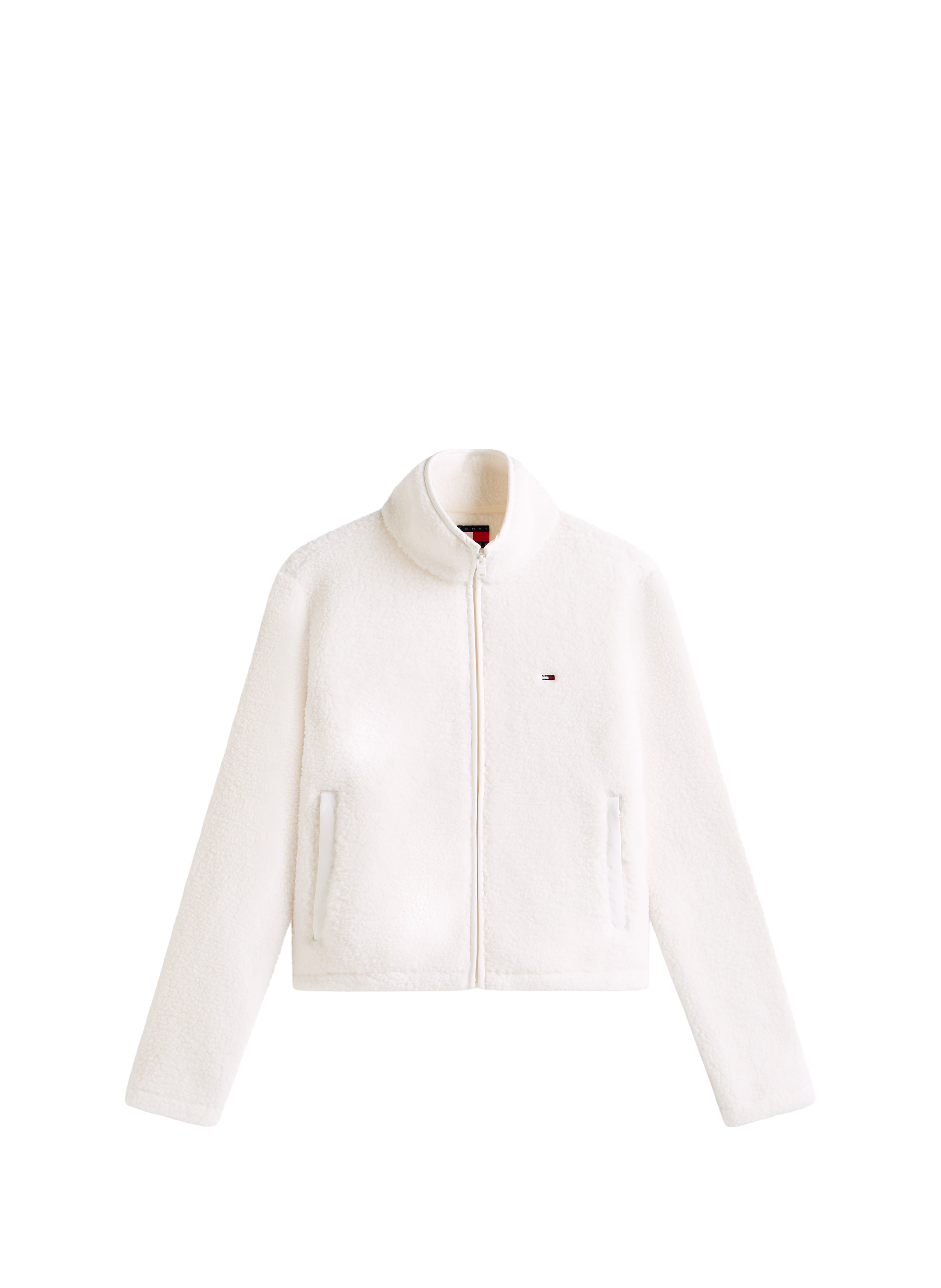 Sweat court à col montant TOMMY HILFIGER Beige