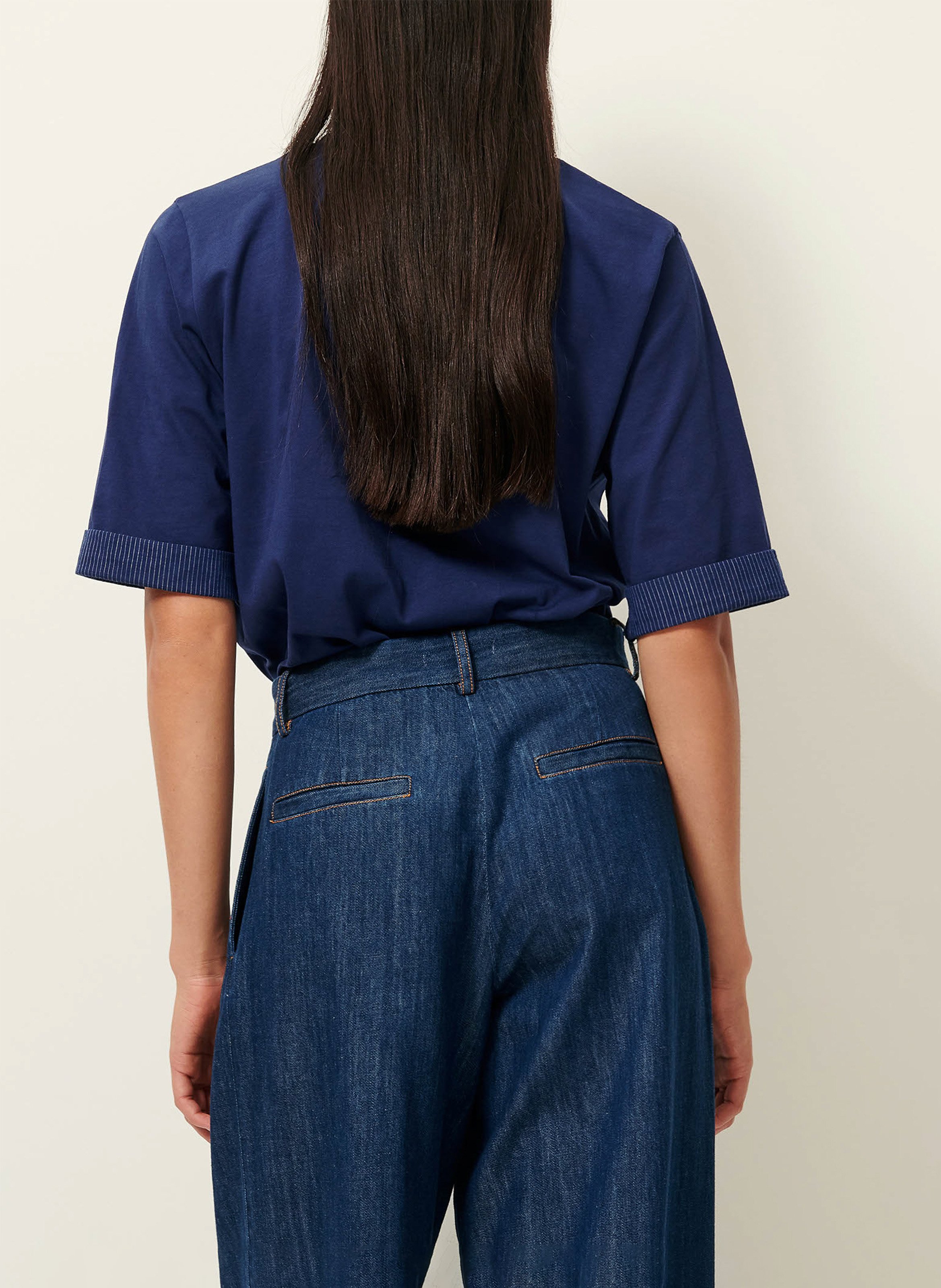 Tee-shirt manches courtes en jersey samico SESSUN Bleu