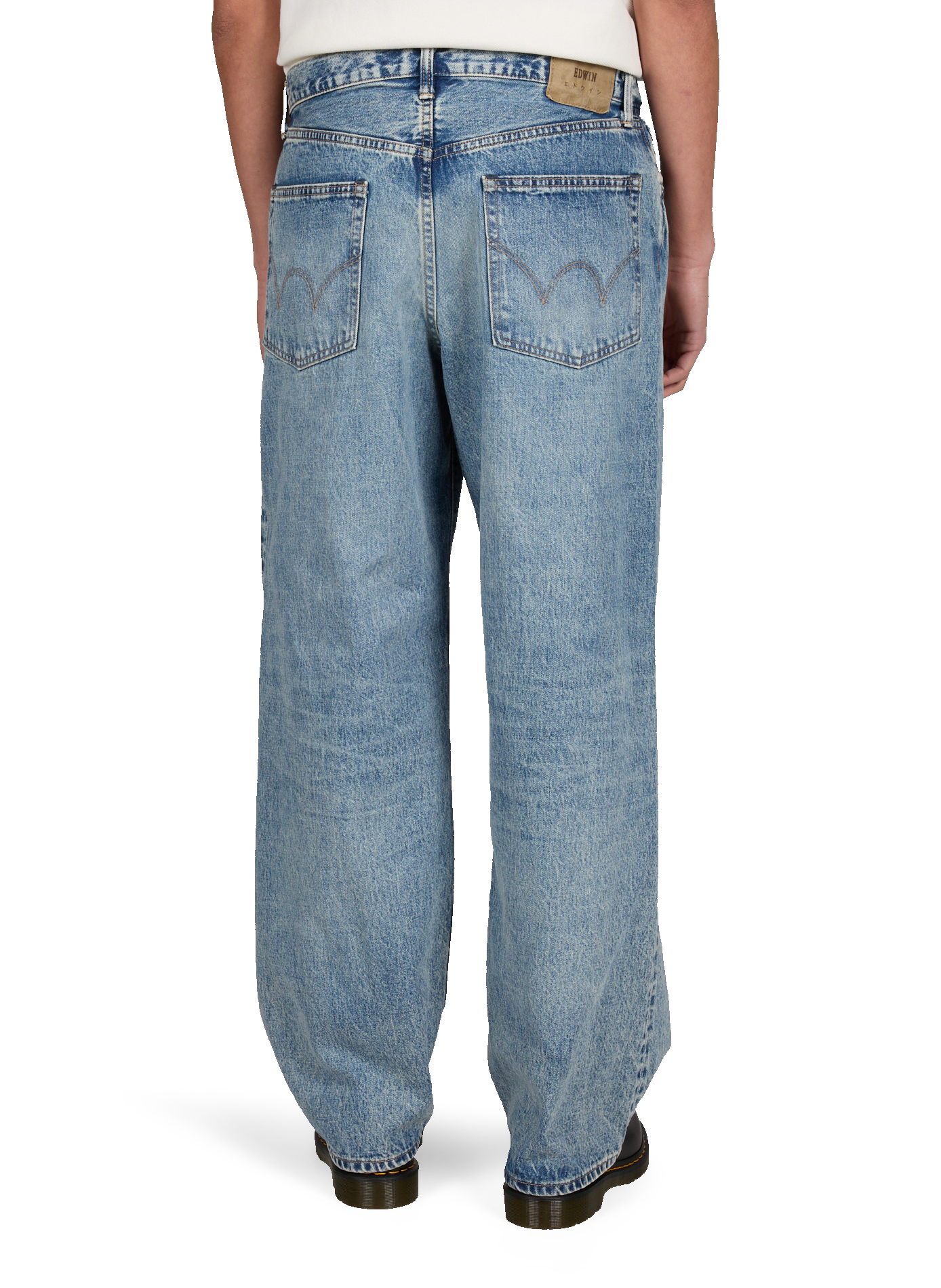 Jean Wide en coton EDWIN Bleu