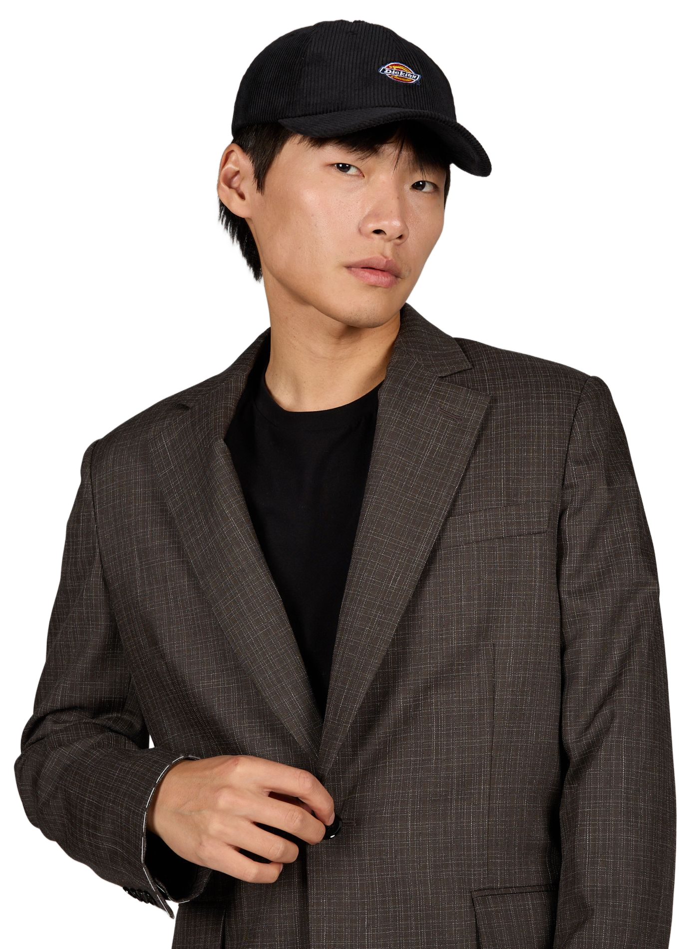 Corduroy baseball cap DICKIES Black