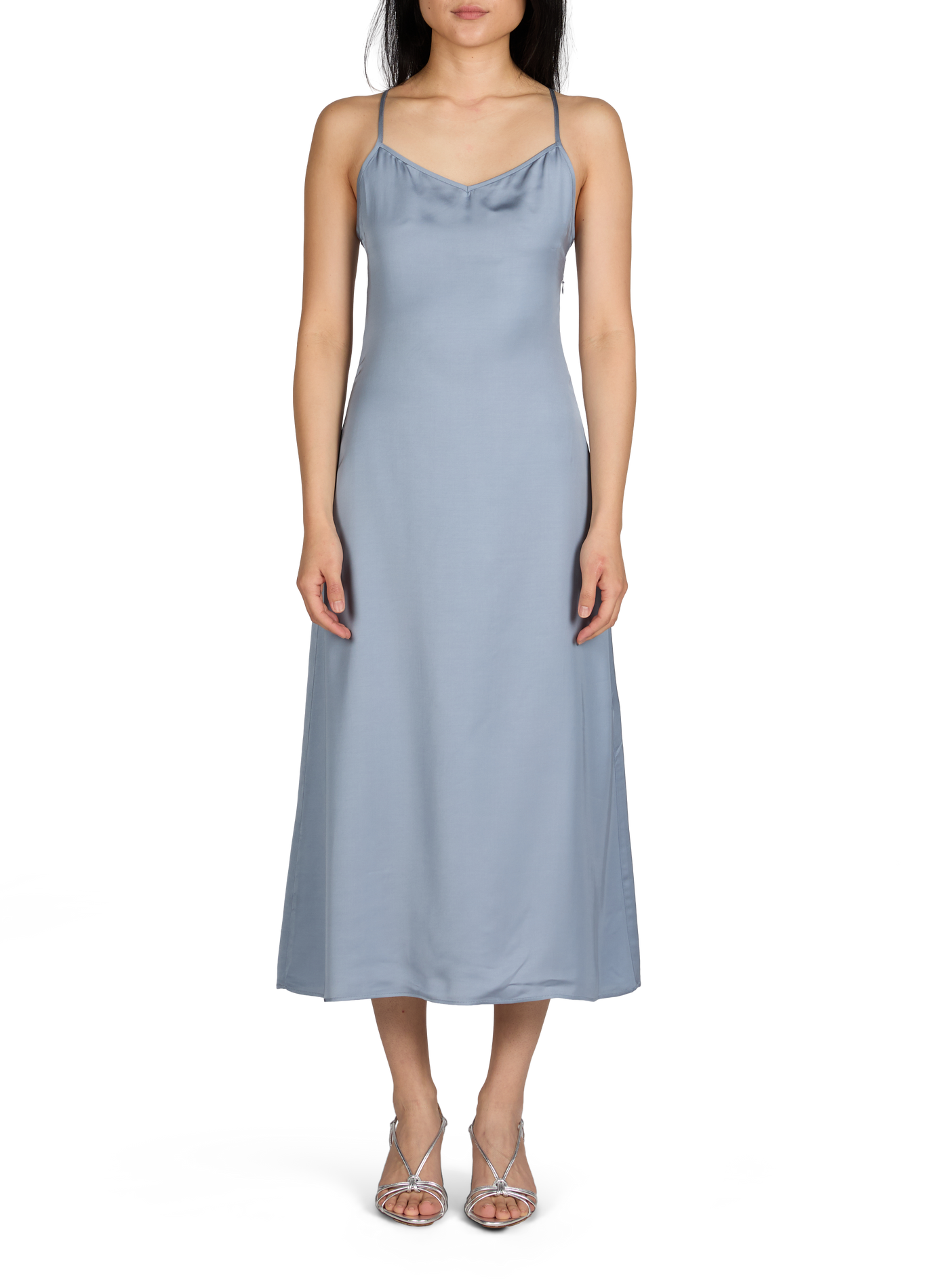 Robe en satin Axelle SAISON 1865 Bleu