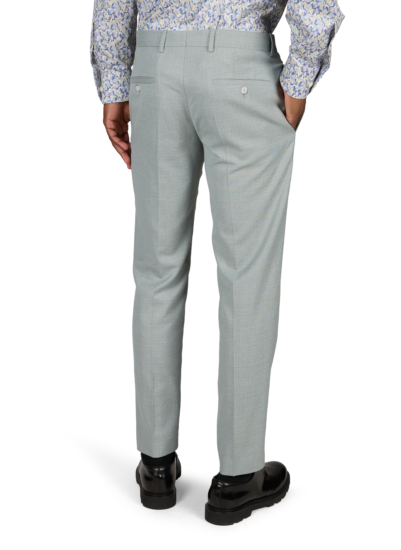 Tapered pleated pants STRELLSON Green
