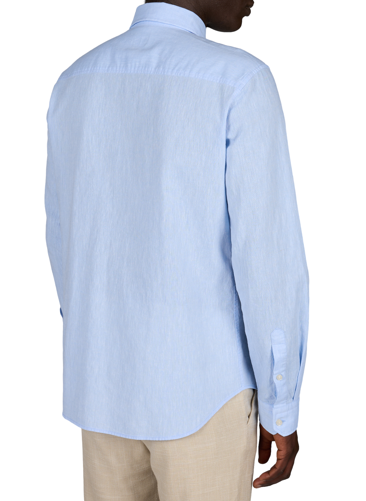 Corey Hemd aus Baumwolle und Leinen STRELLSON Blau